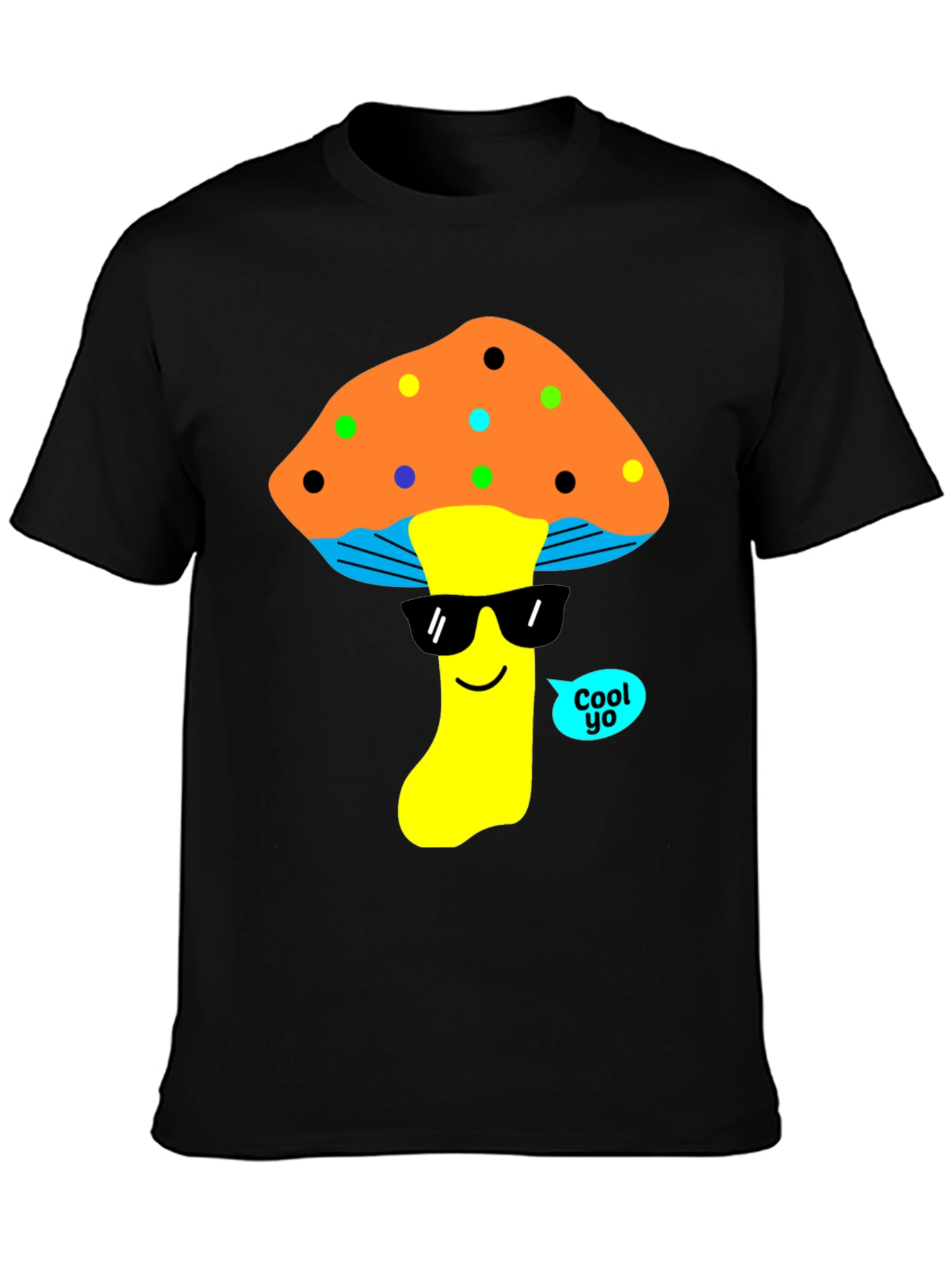 Cool Mushroom Graphic T-Shirt