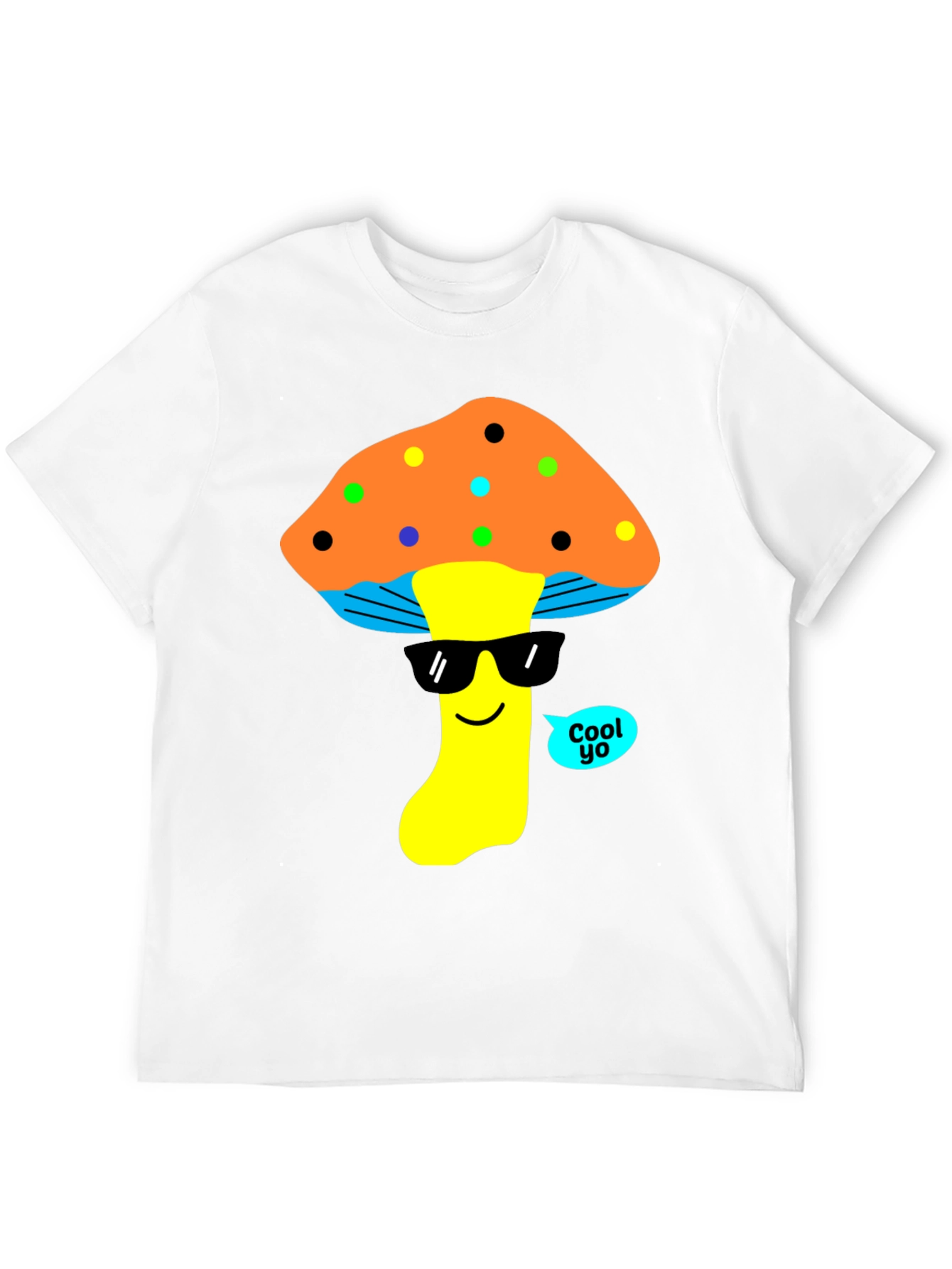 Cool Mushroom Graphic T-Shirt