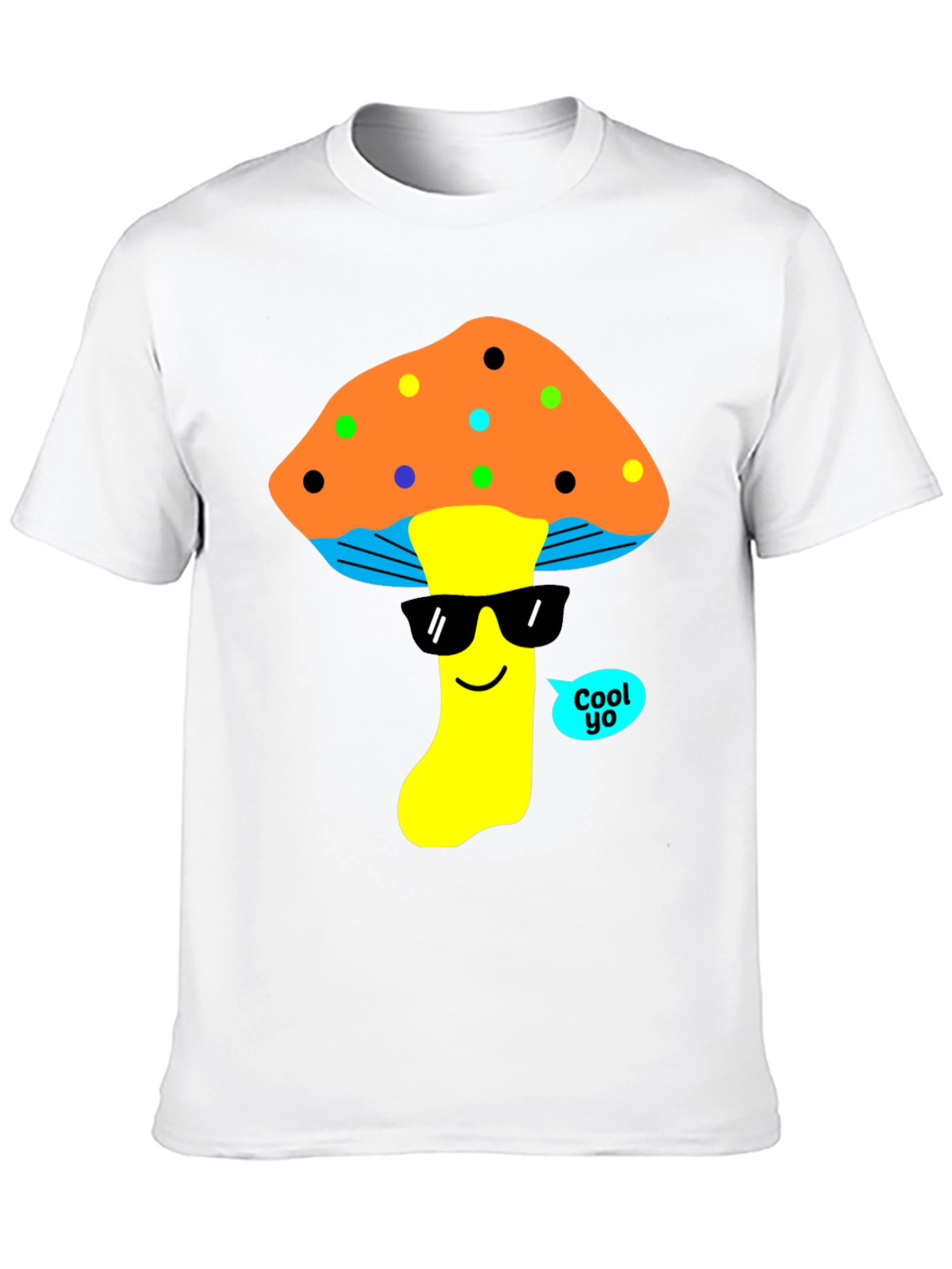 Cool Mushroom Graphic T-Shirt