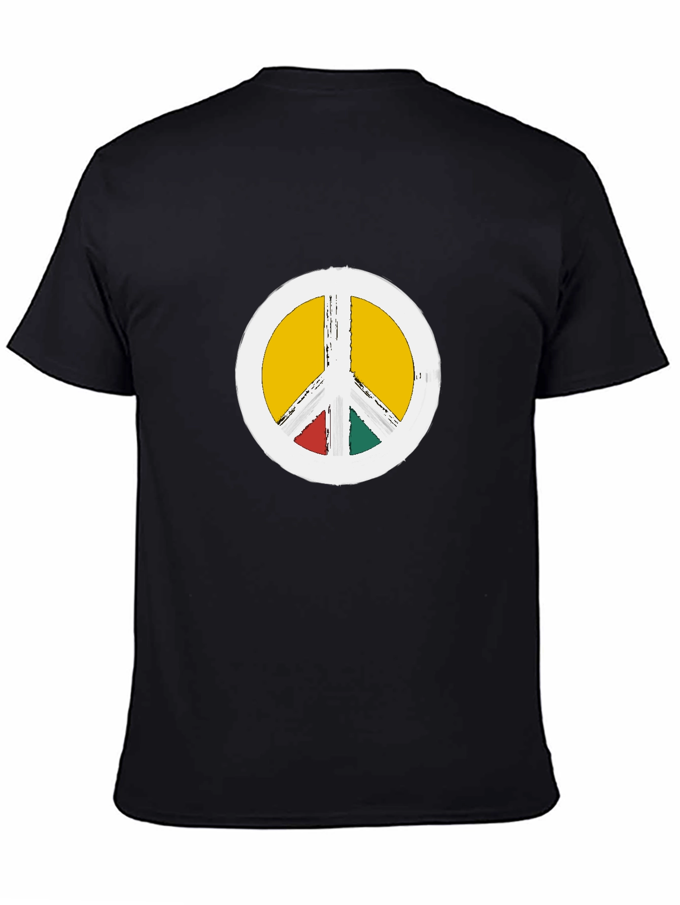 Peace Sign Graphic Tee - Black