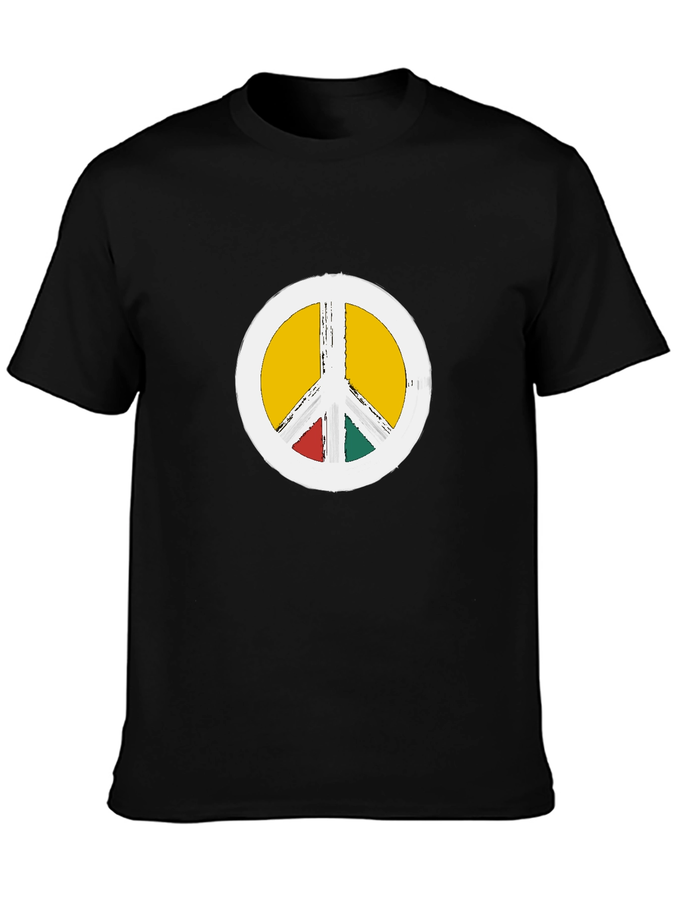 Peace Sign Graphic Tee - Black