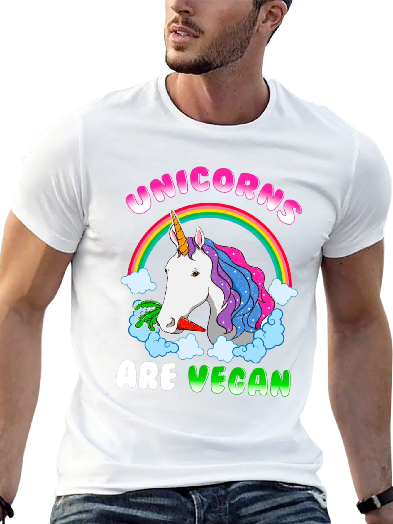 Unicorns Are Vegan Graphic T-Shirt