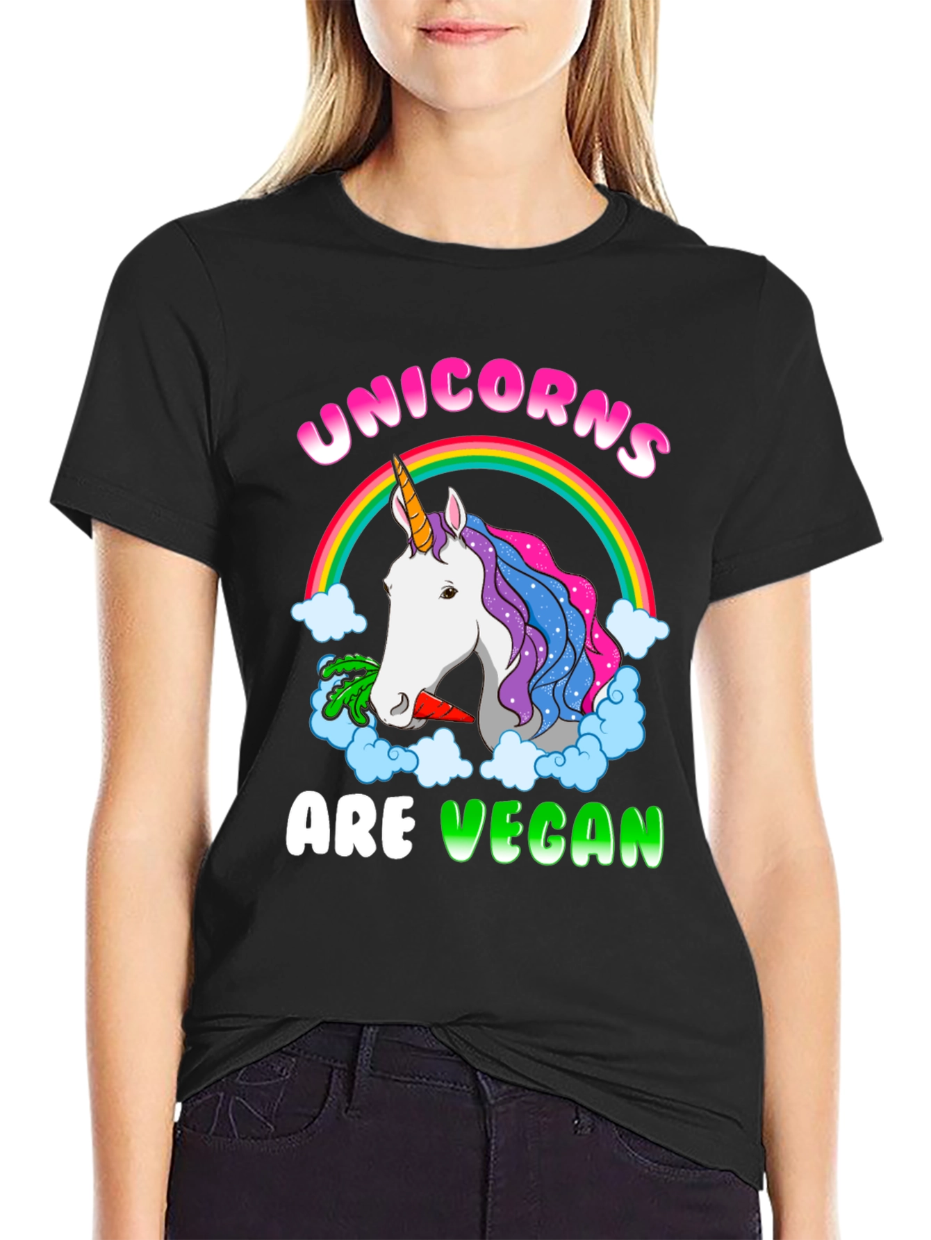 Unicorns Are Vegan Graphic T-Shirt