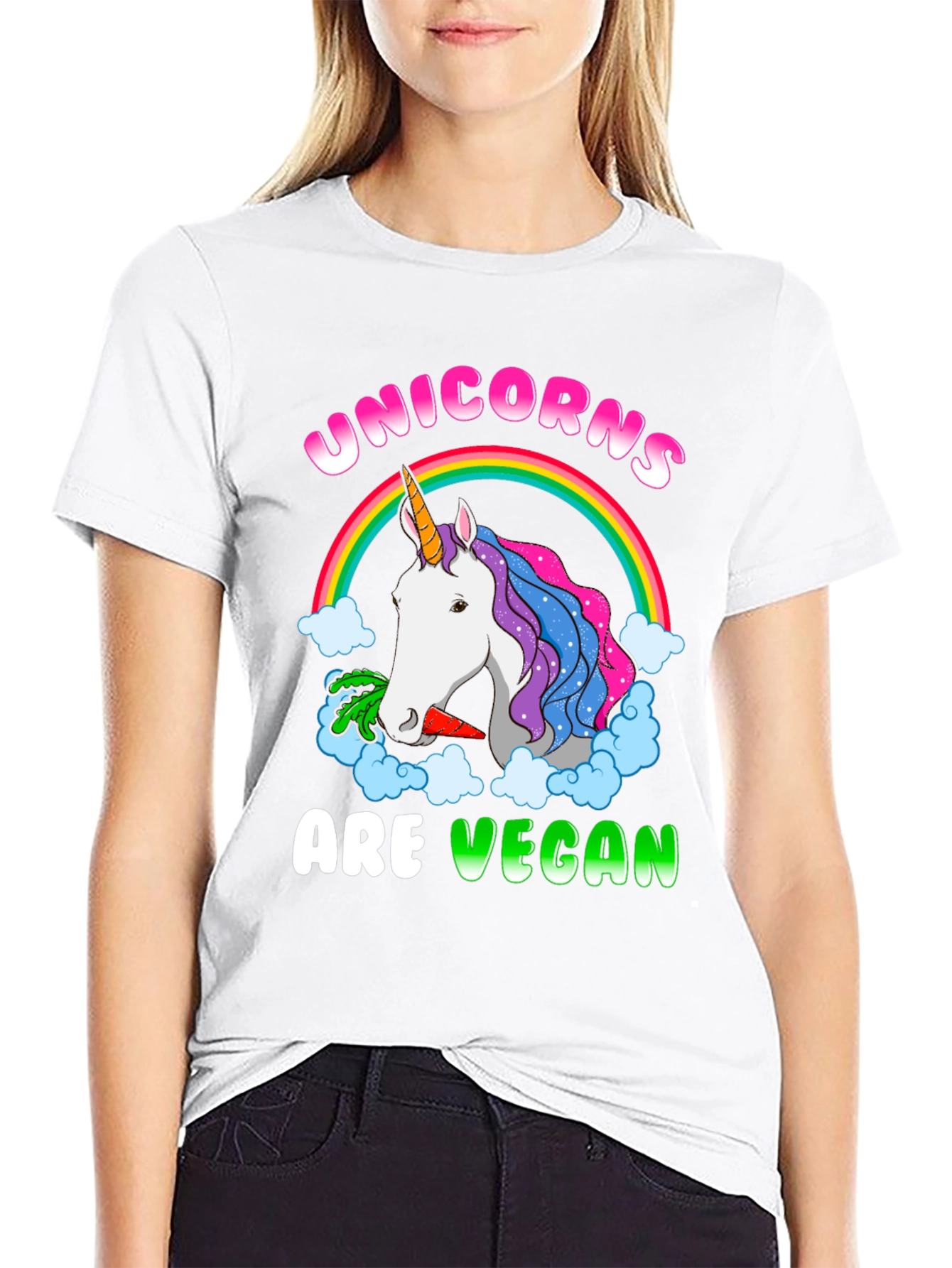 Unicorns Are Vegan Graphic T-Shirt
