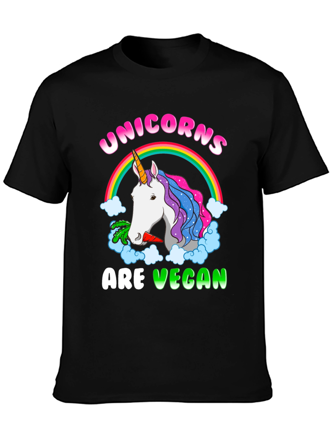 Unicorns Are Vegan Graphic T-Shirt