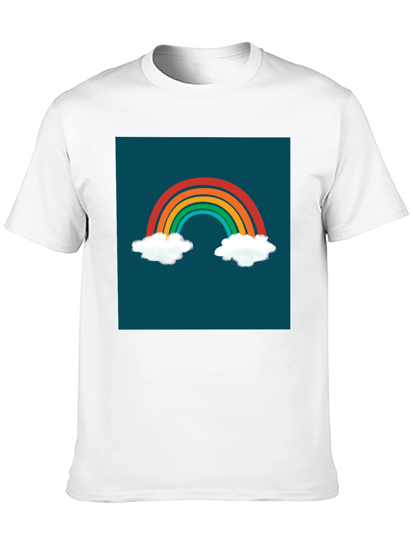 Rainbow Cloud Graphic Tee - Stylish & Unique!