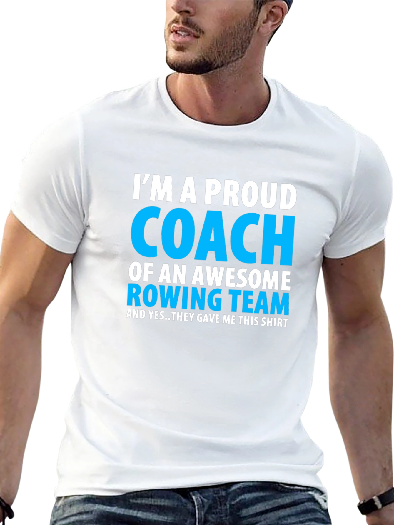 Proud Rowing Coach T-Shirt - Awesome Team Gift!