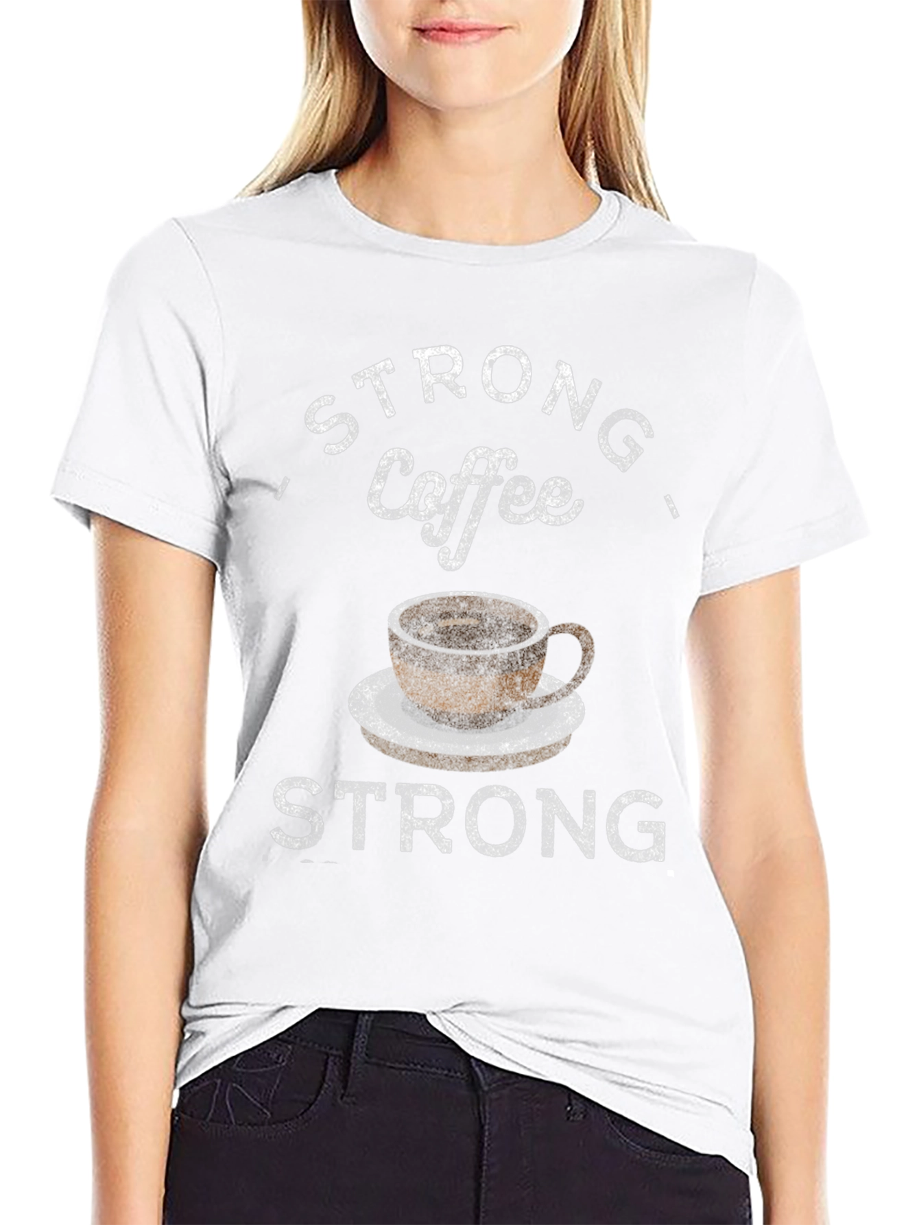 Strong Coffee Graphic T-Shirt - Comfort Fit