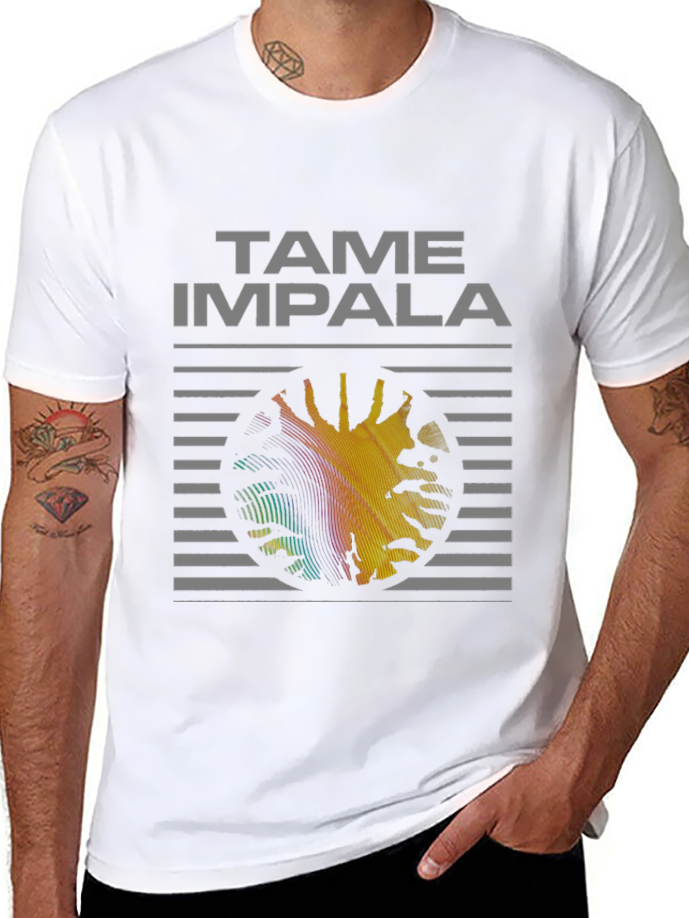 Tame Impala Graphic Print Black T-Shirt