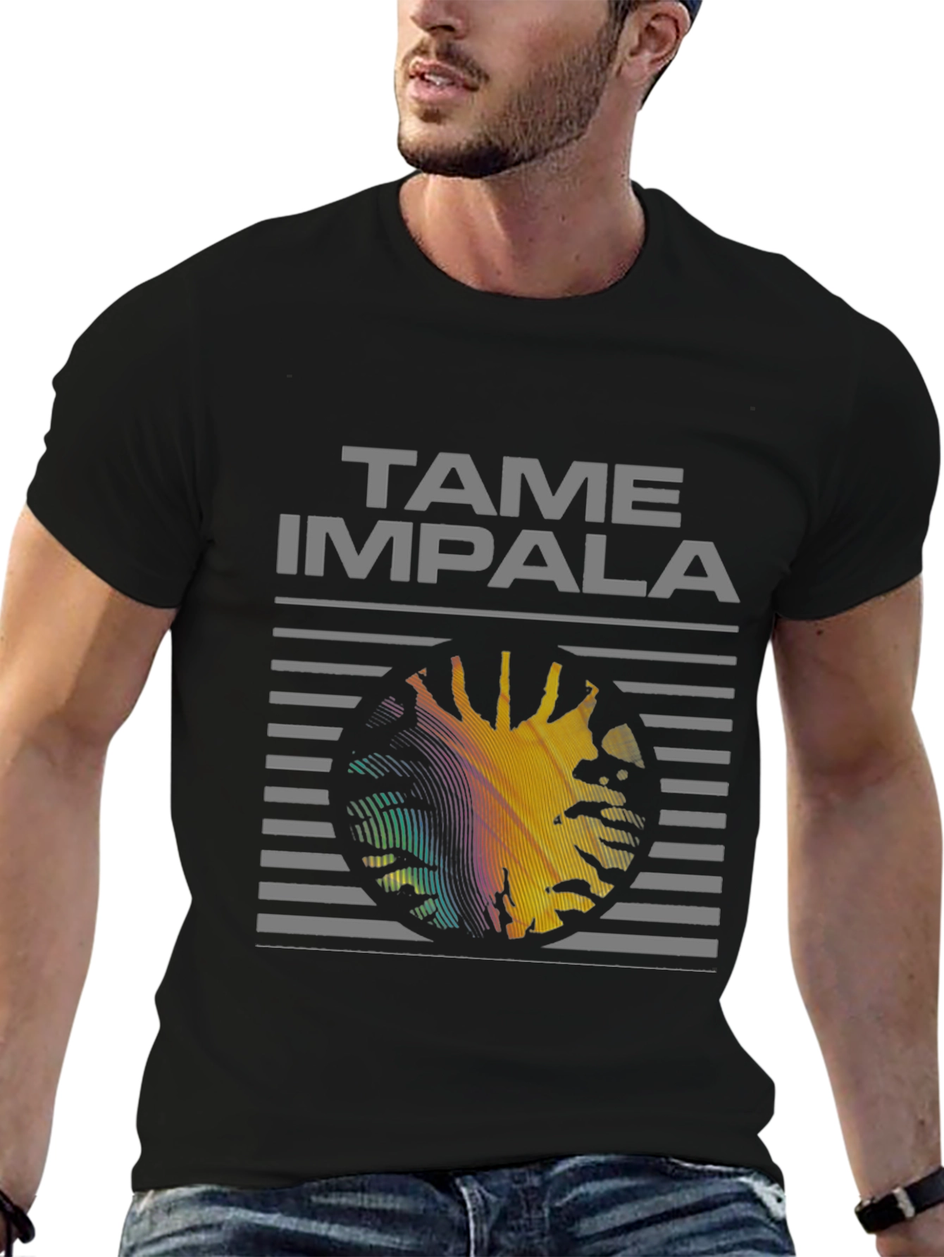 Tame Impala Graphic Print Black T-Shirt