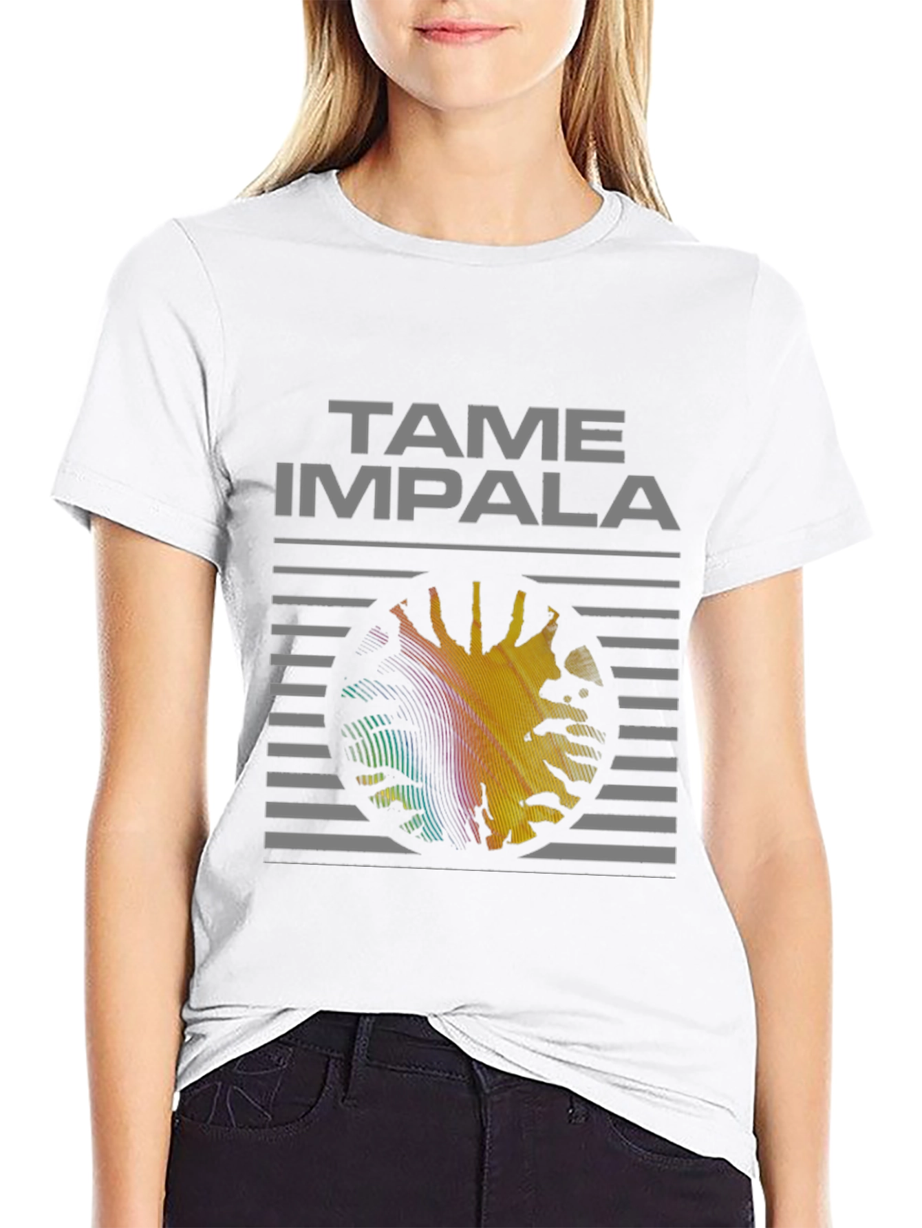 Tame Impala Graphic Print Black T-Shirt