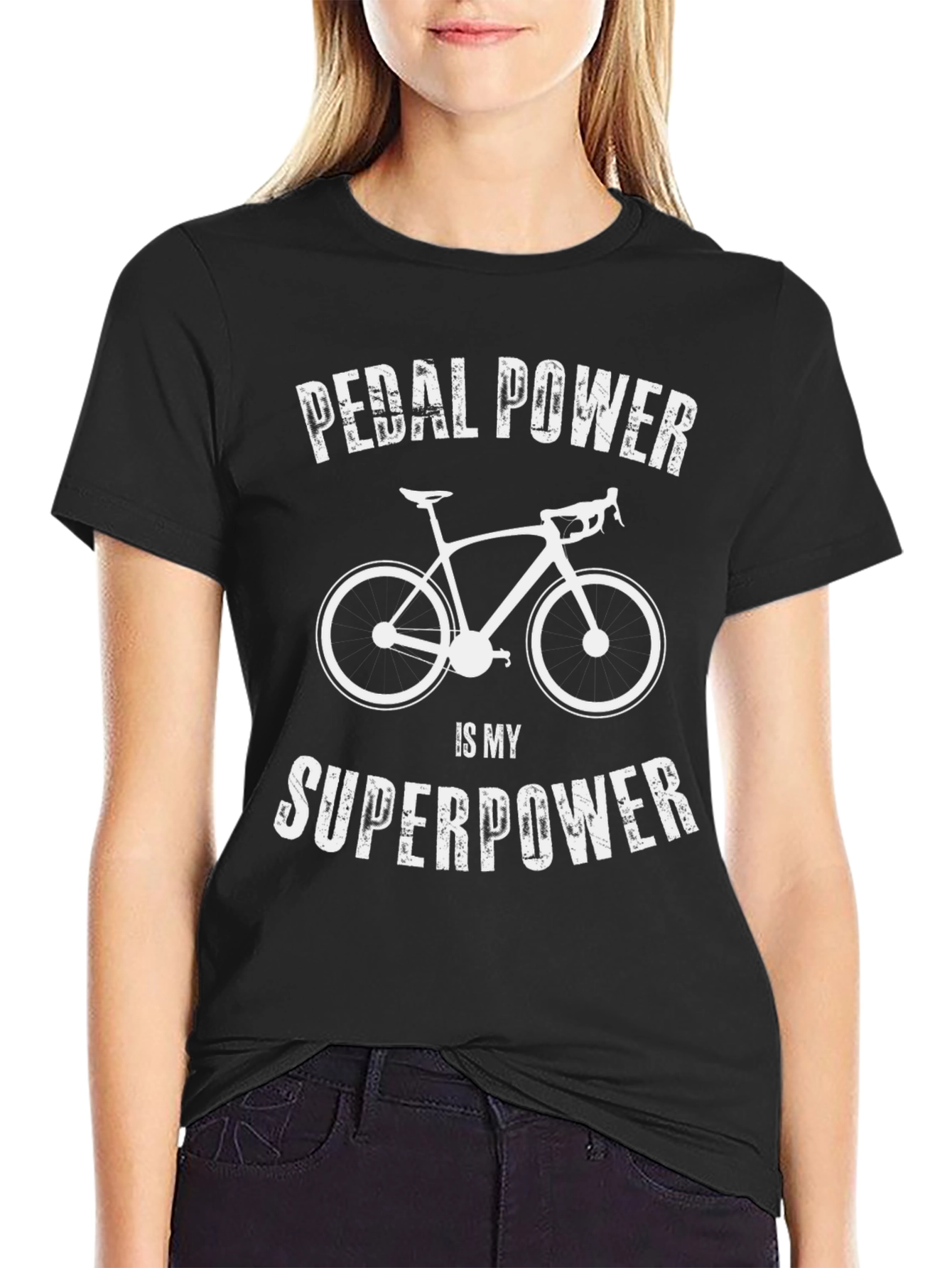 Pedal Power Superpower Cycling T-Shirt