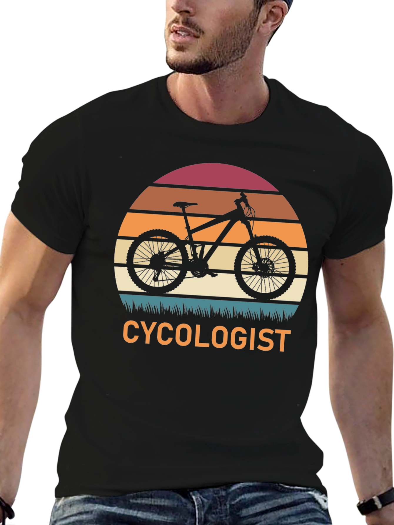 Cycologist T-Shirt - Mountain Bike Sunset Graphic Tee