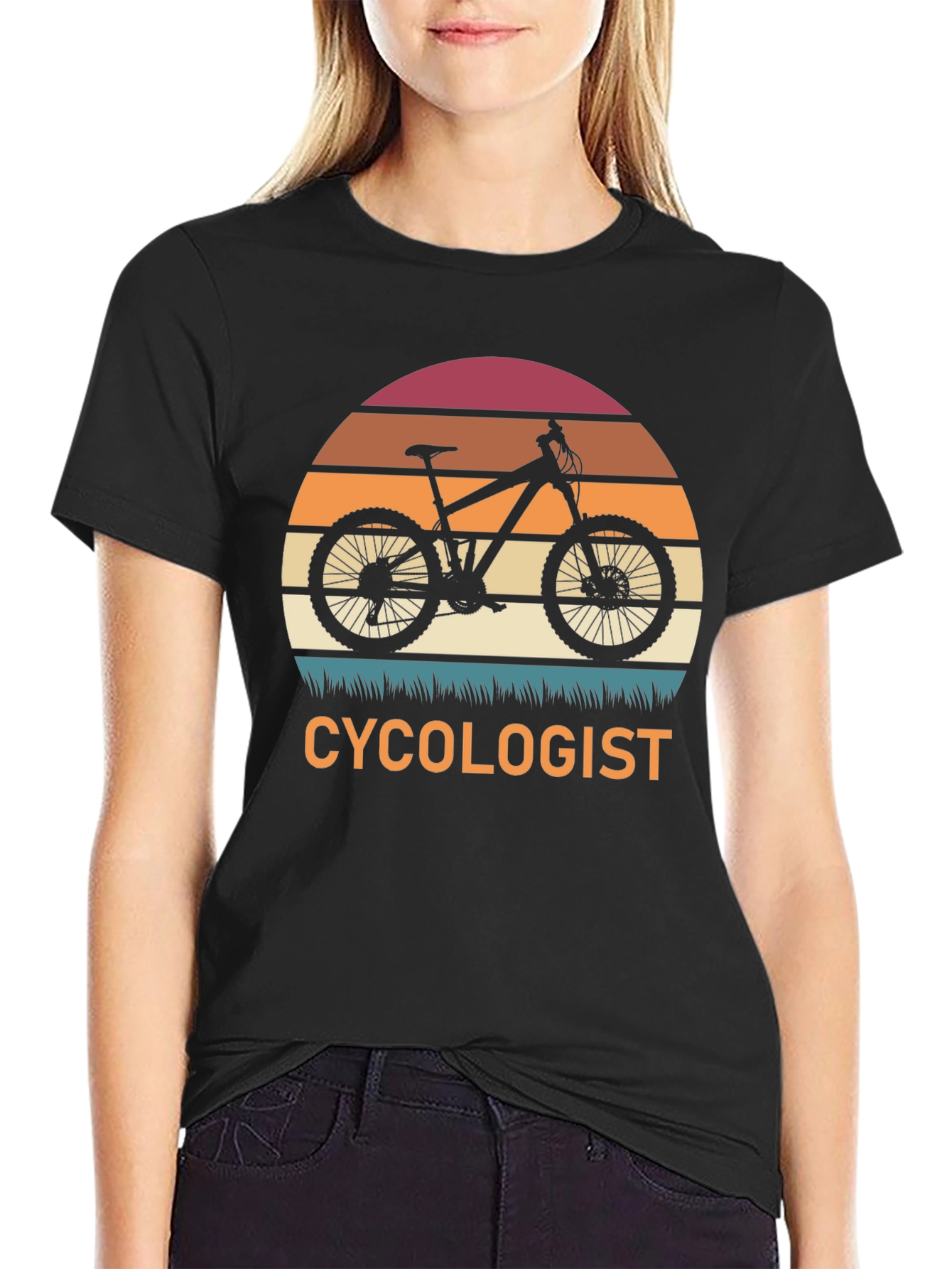 Cycologist T-Shirt - Mountain Bike Sunset Graphic Tee