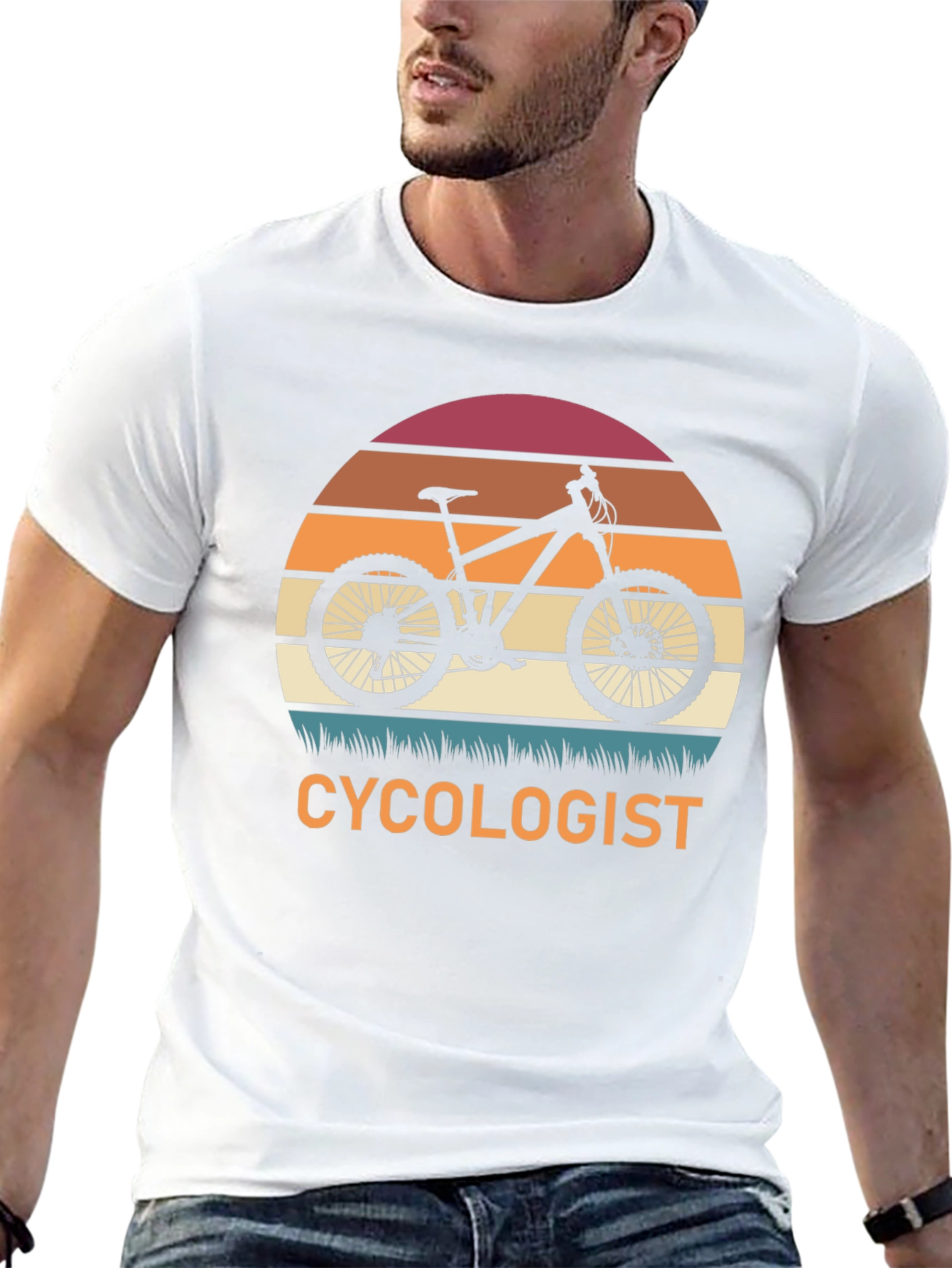 Cycologist T-Shirt - Mountain Bike Sunset Graphic Tee