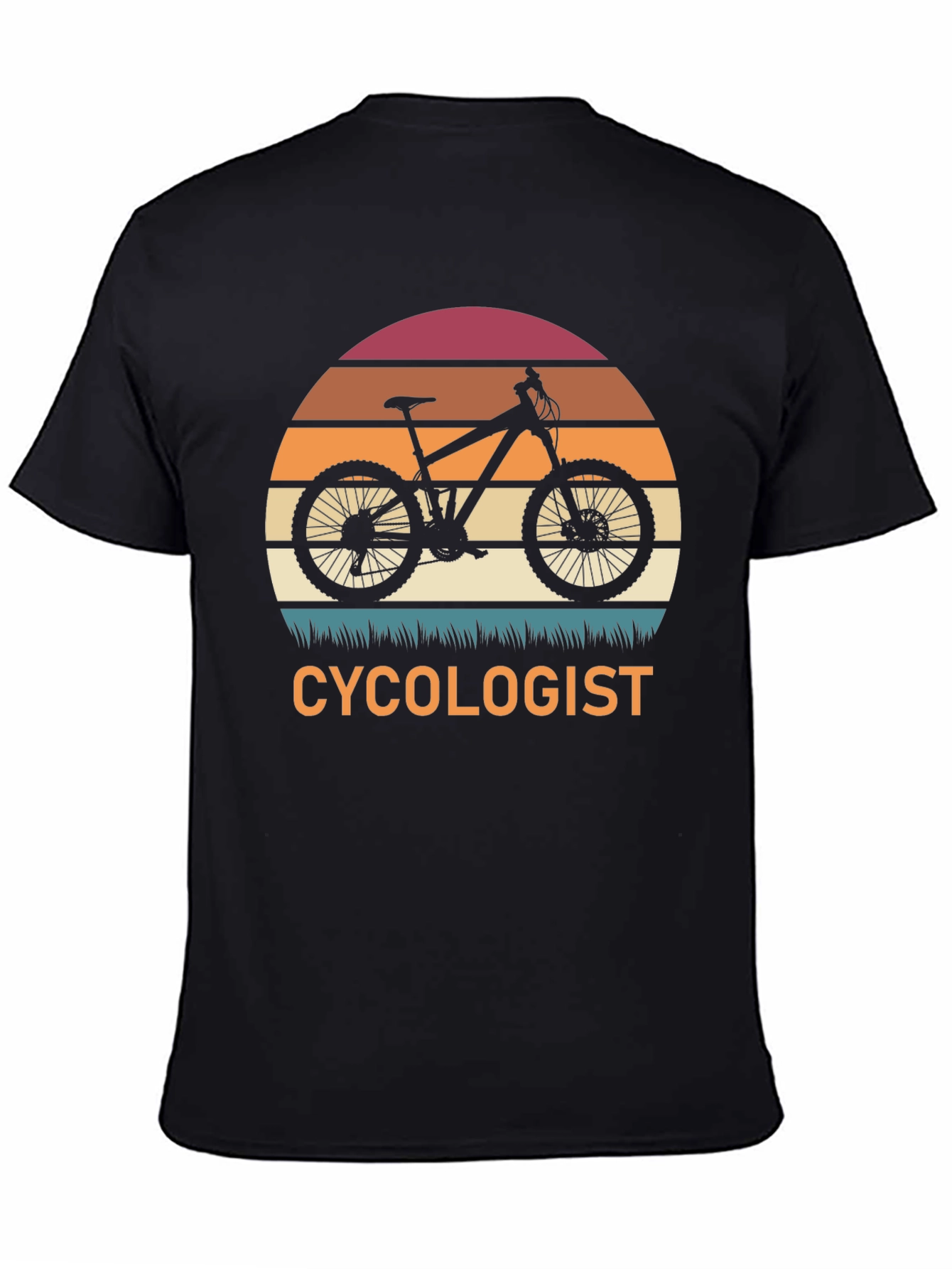 Cycologist T-Shirt - Mountain Bike Sunset Graphic Tee