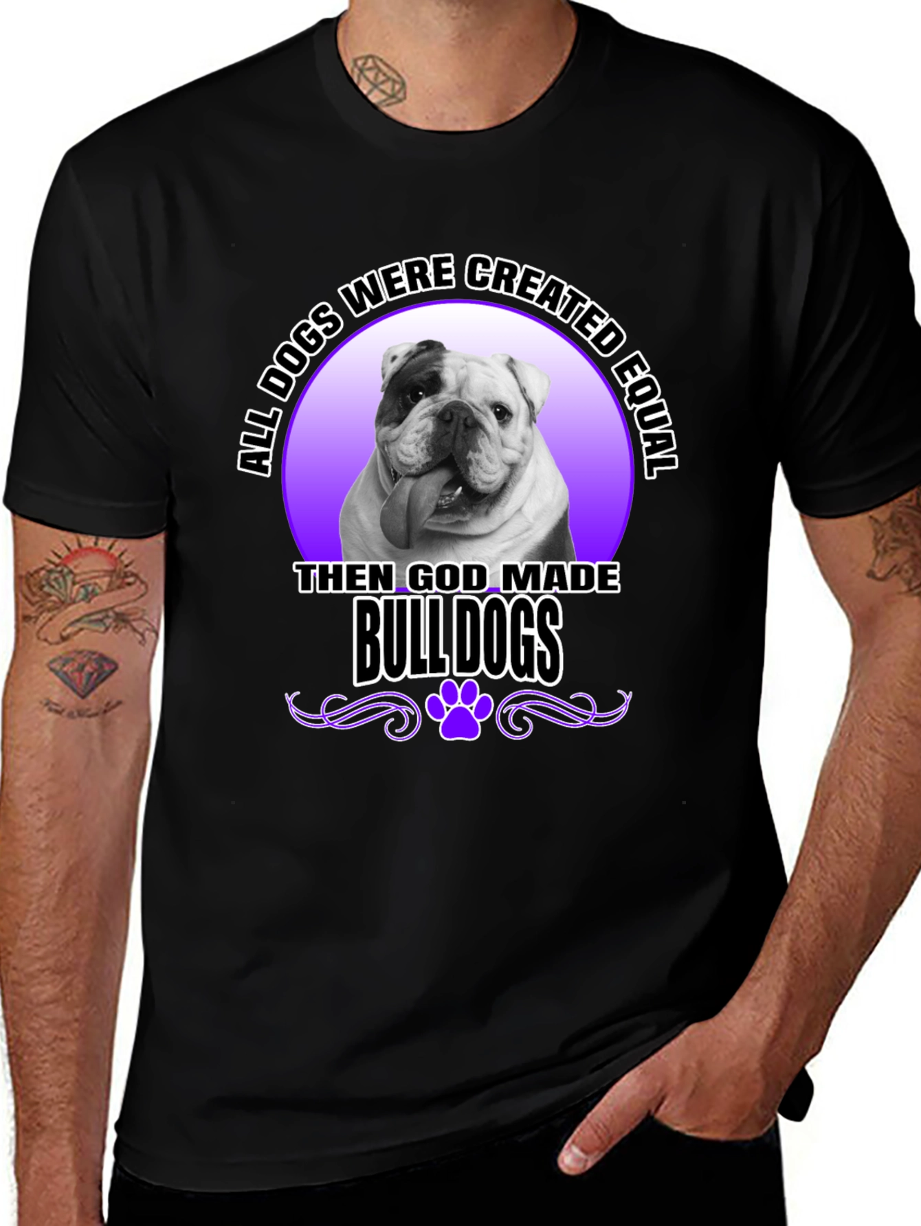 Bulldog T-Shirt: All Dogs are Created Equal