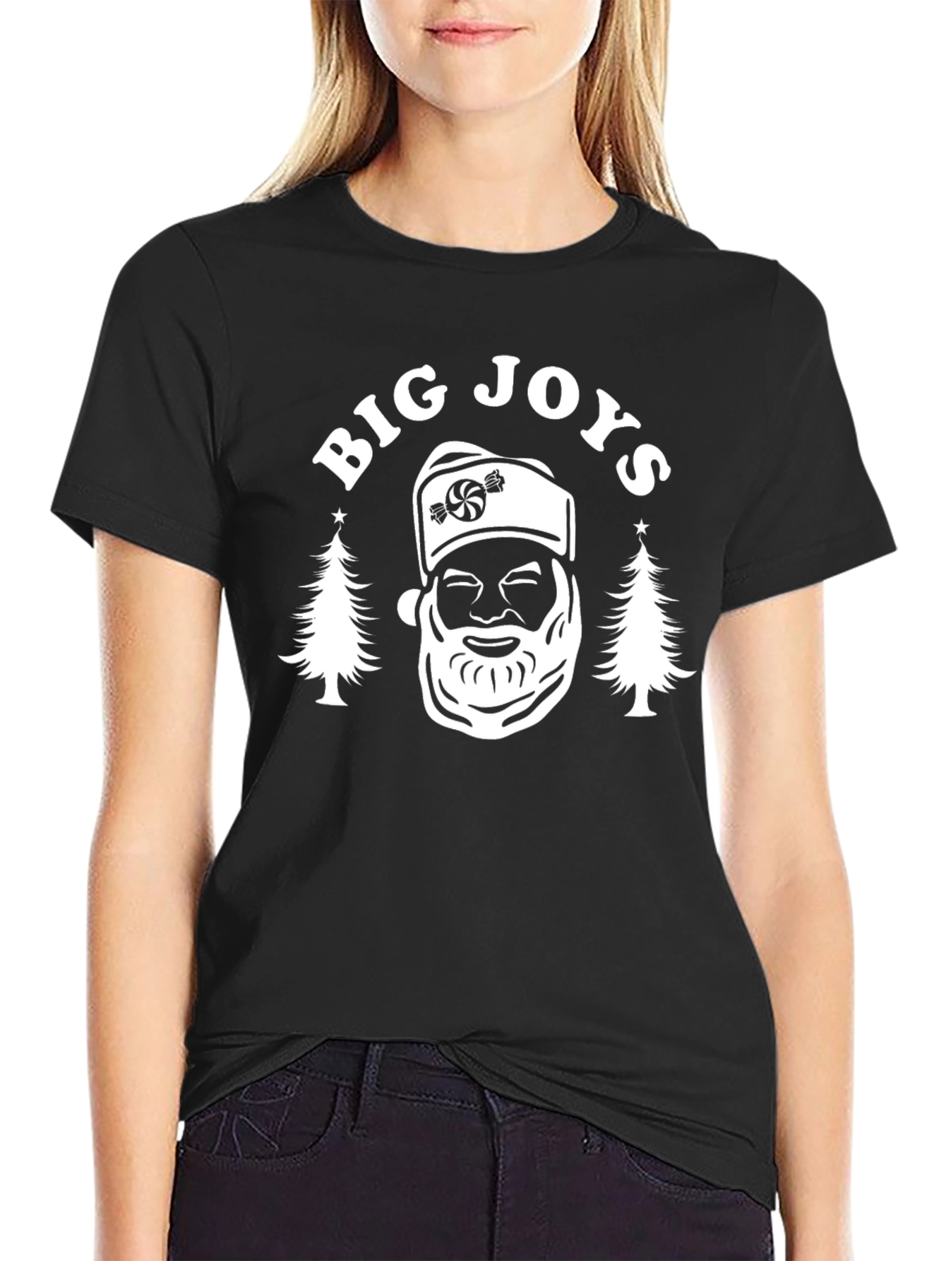 Big Joys Santa Graphic Tee - Holiday Fun