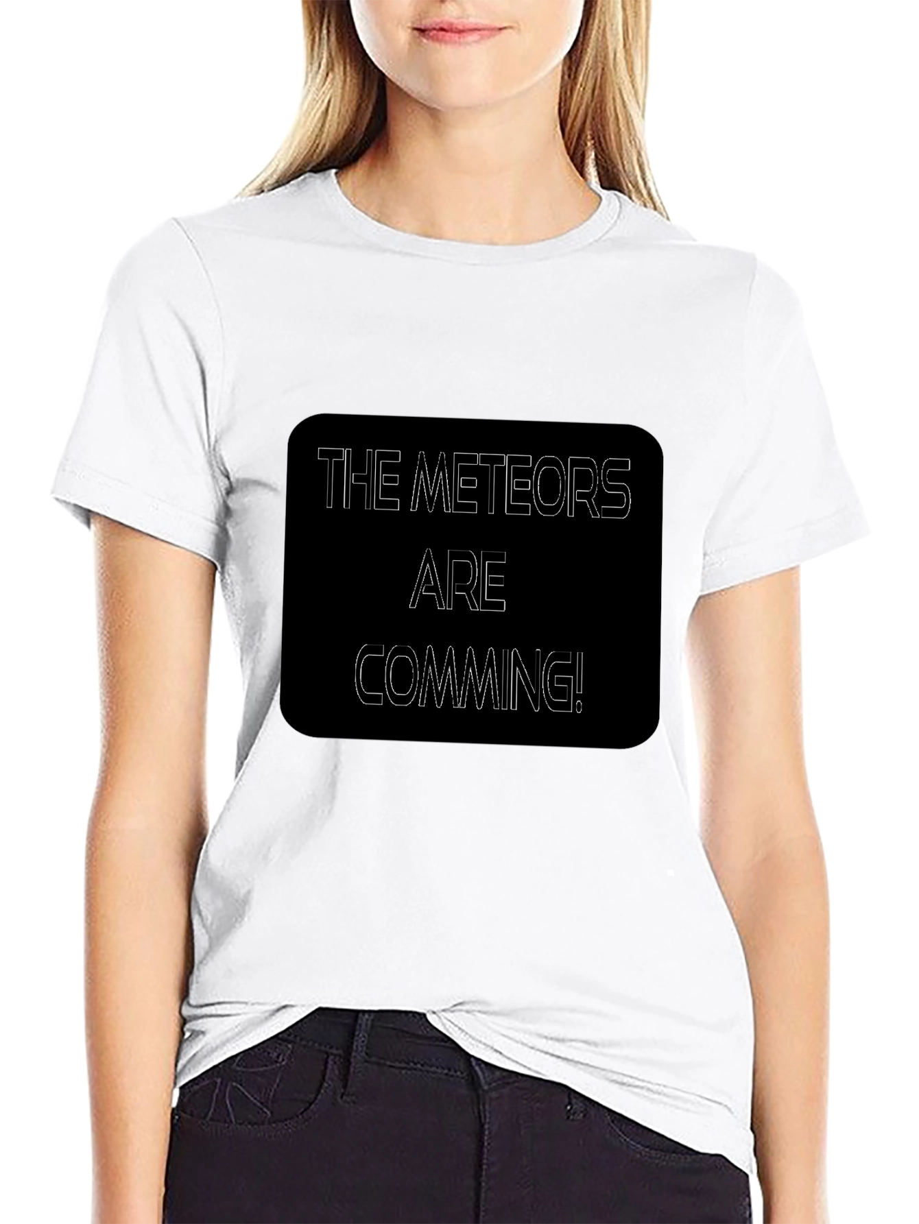 The Meteors Are Coming Black T-Shirt