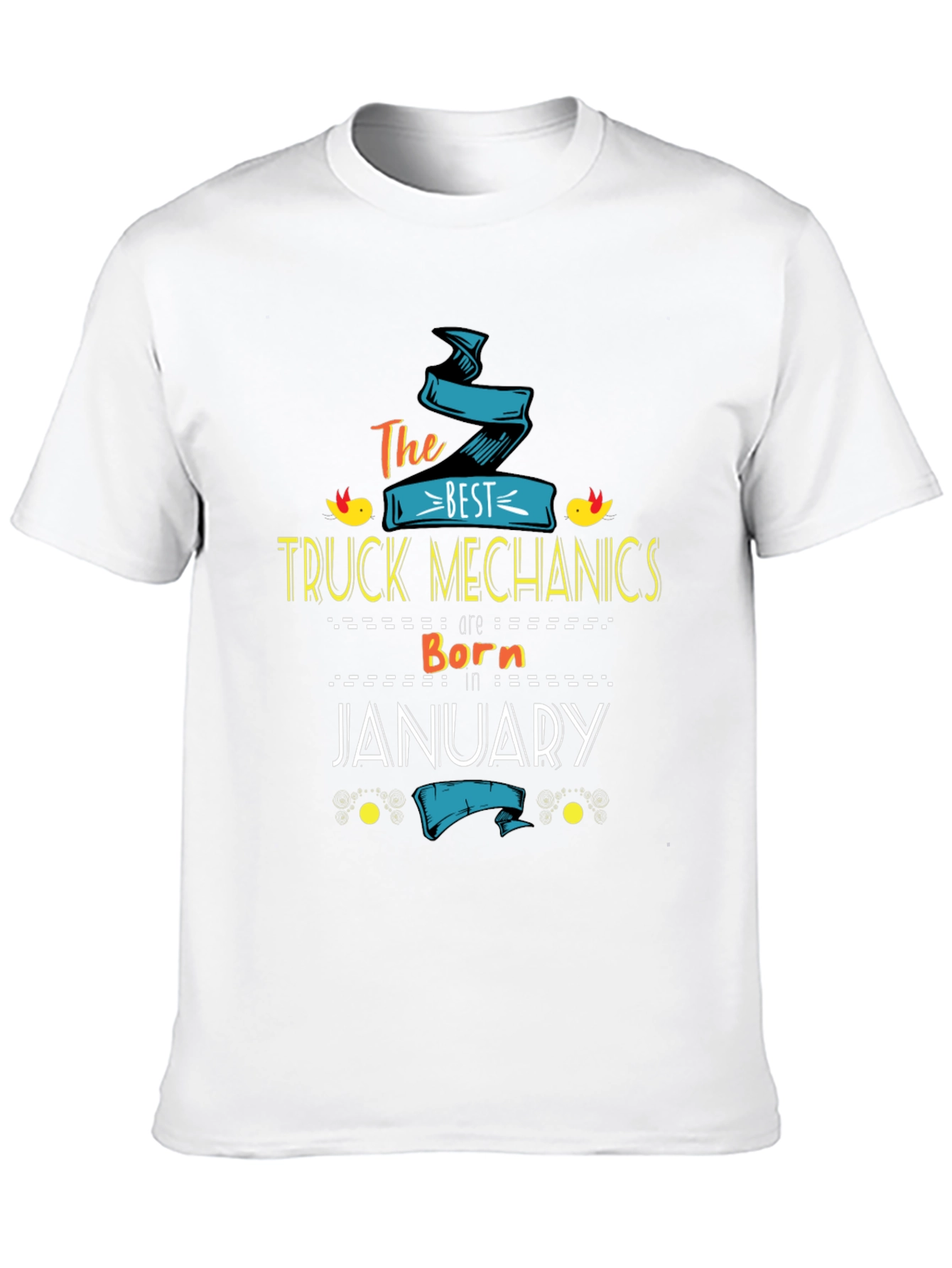 Best Truck Mechanics Born In January T-Shirt