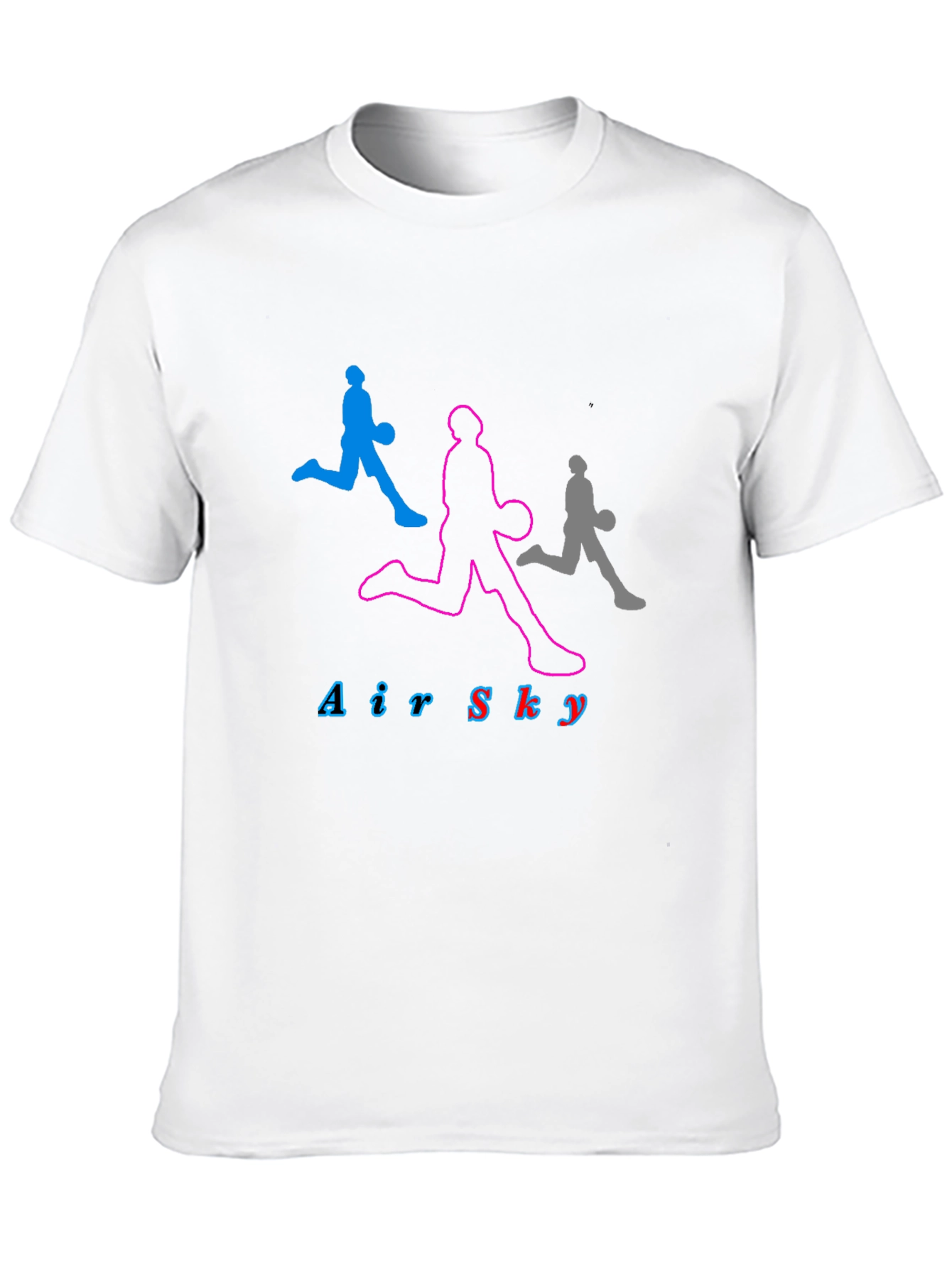 Air Sky Graphic Tee - Black Cotton Basketball Shirt