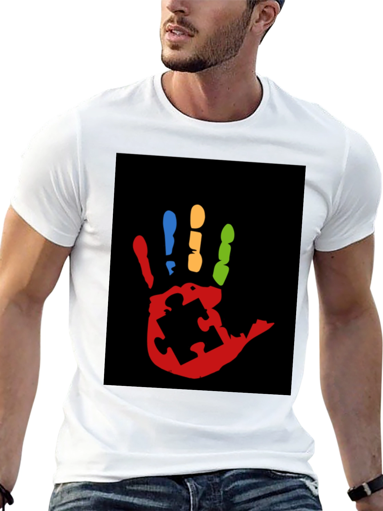 Autism Awareness Hand Print T-Shirt