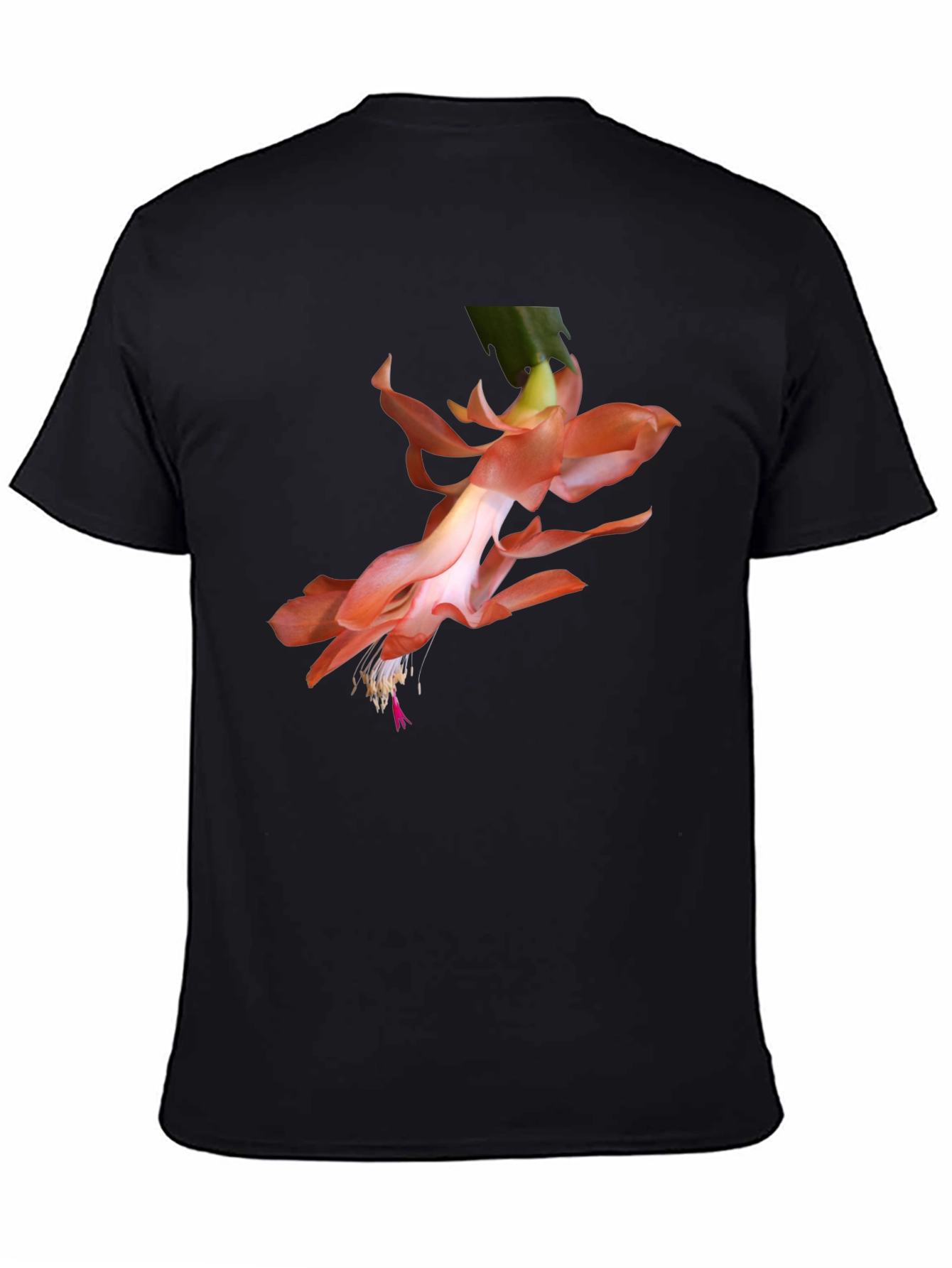 Floral Graphic Tee - Black Casual Shirt