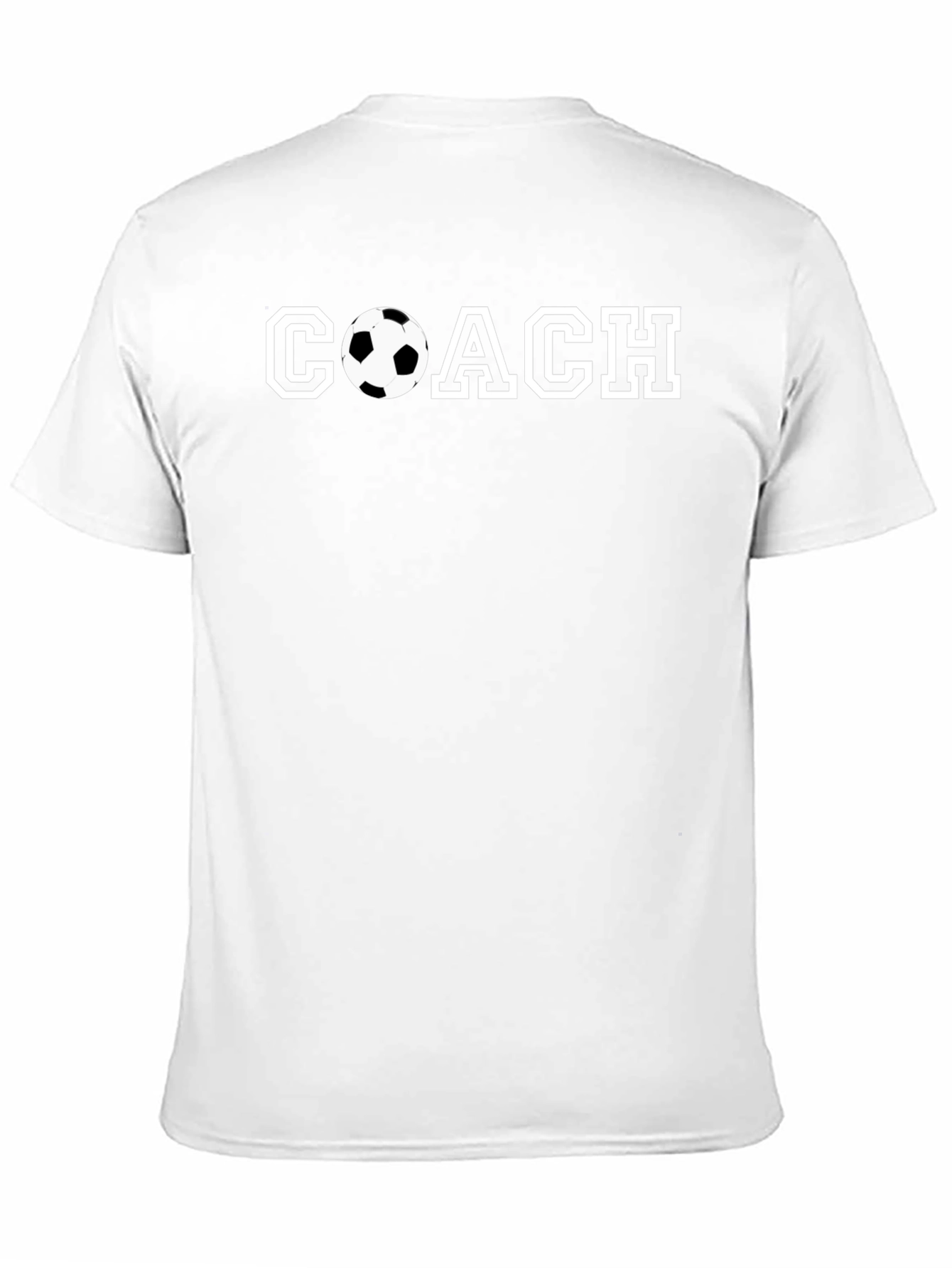 Soccer Coach Graphic T-Shirt - Black Cotton Tee
