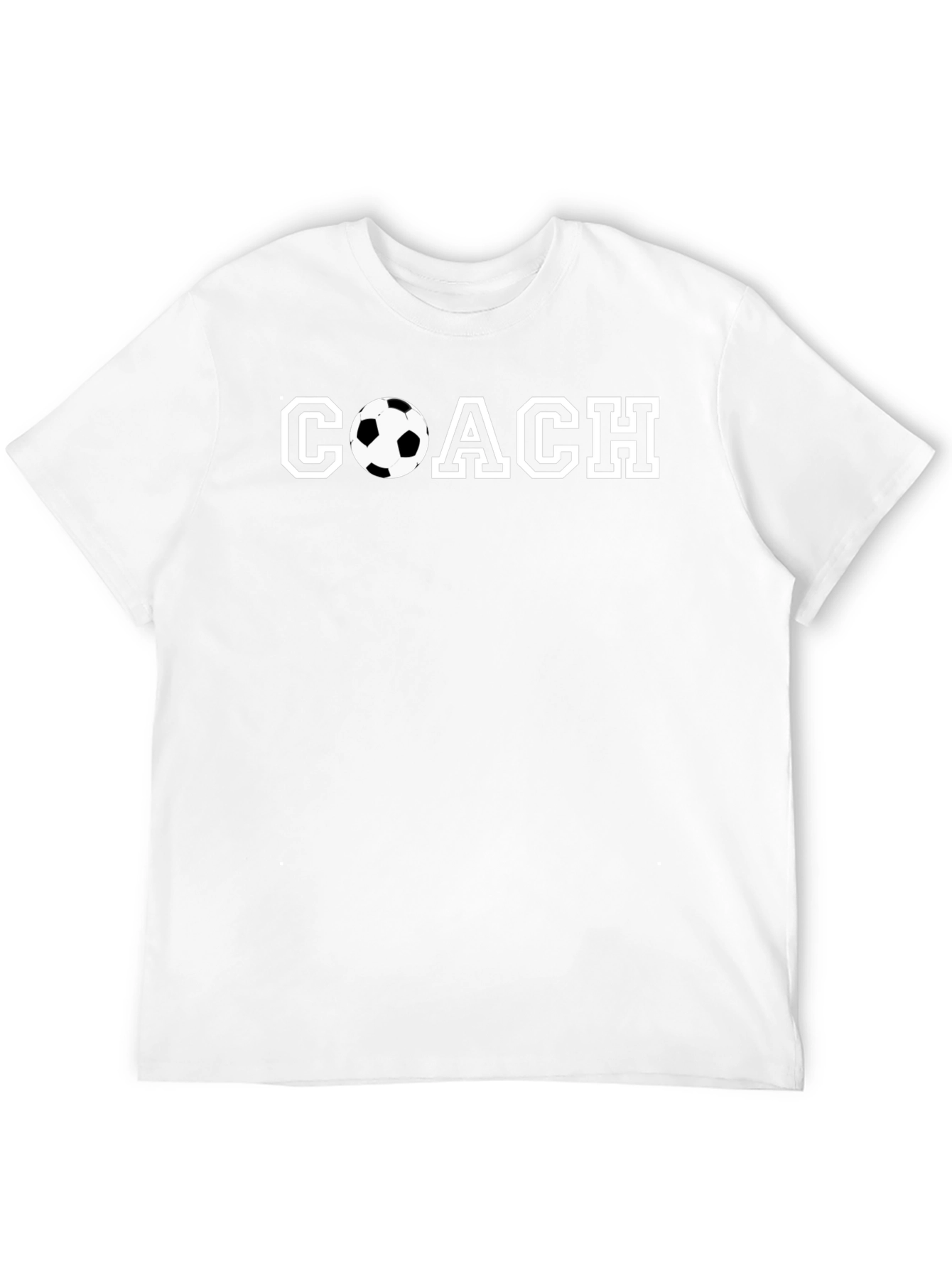 Soccer Coach Graphic T-Shirt - Black Cotton Tee
