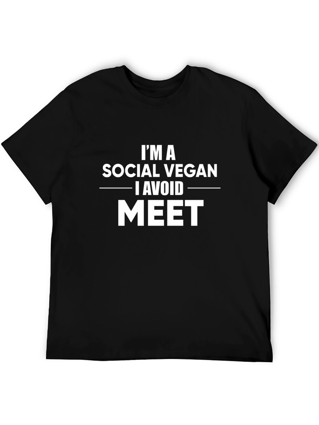 Social Vegan Graphic Tee - Avoid Meat