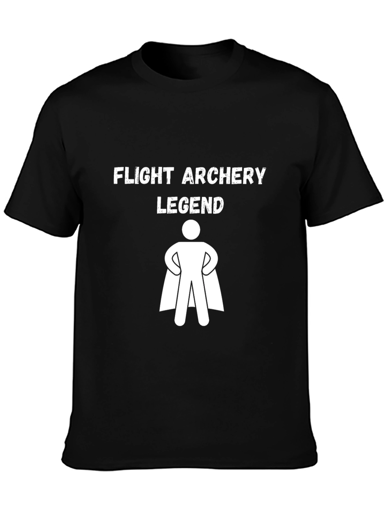 Flight Archery Legend T-Shirt: Black Cotton Tee