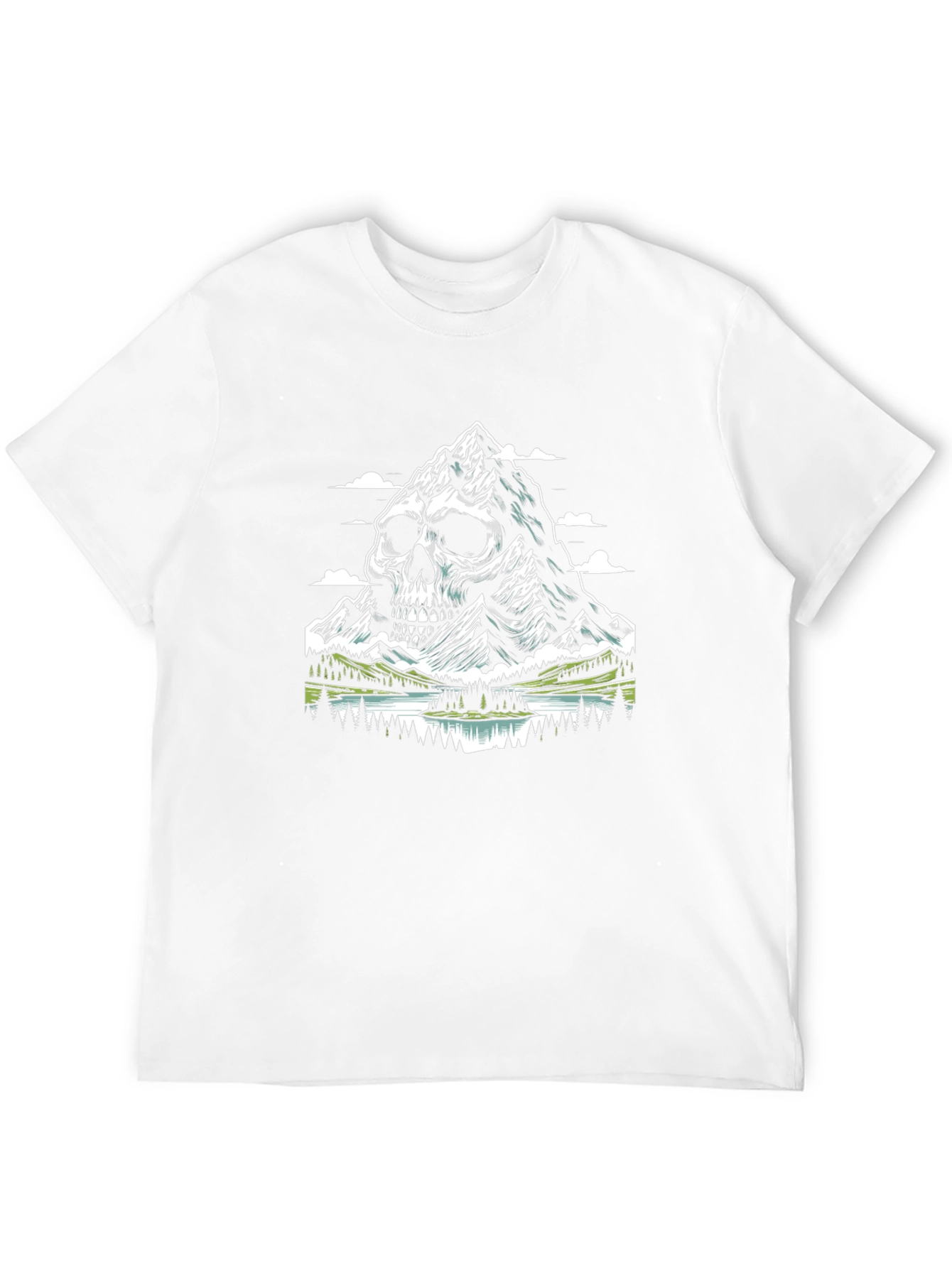 Skull Mountain Graphic T-Shirt - Unique Design