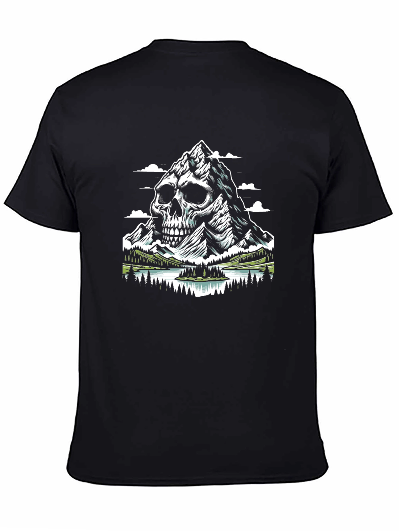 Skull Mountain Graphic T-Shirt - Unique Design