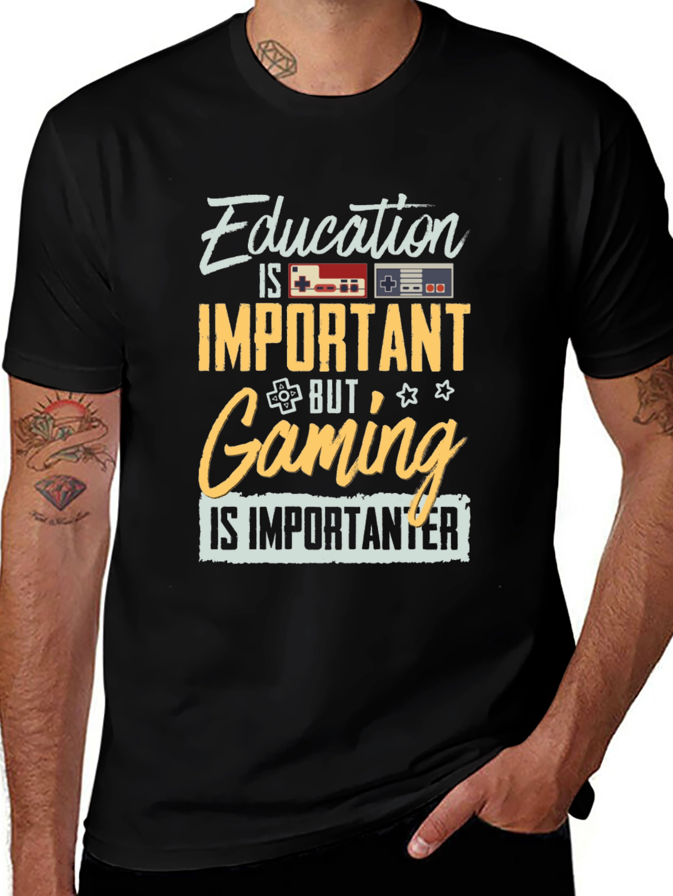 Education Important? Gaming is Importanter T-Shirt