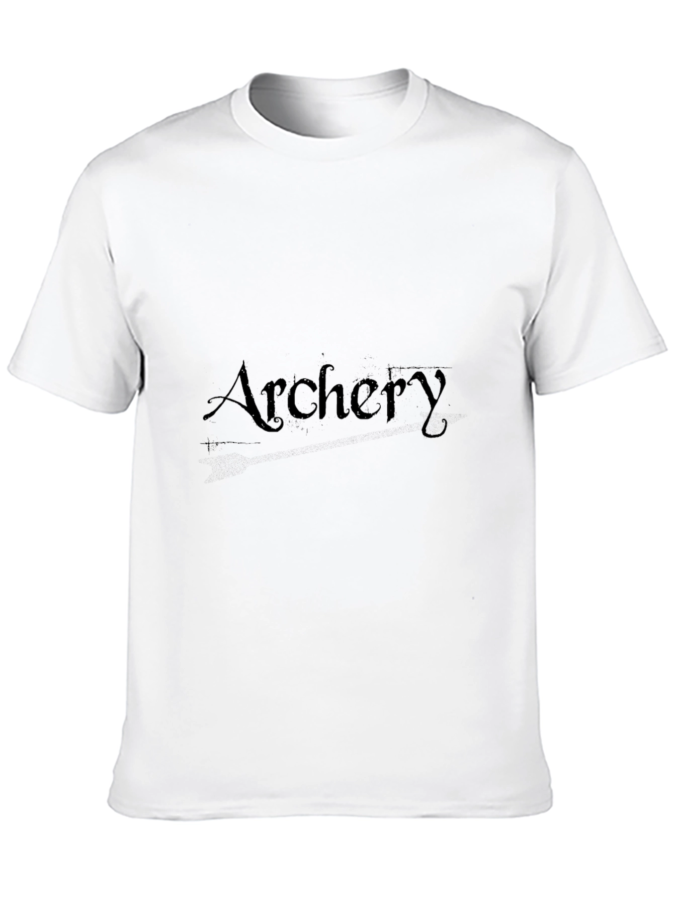Archery Graphic Tee - Black Cotton T-Shirt