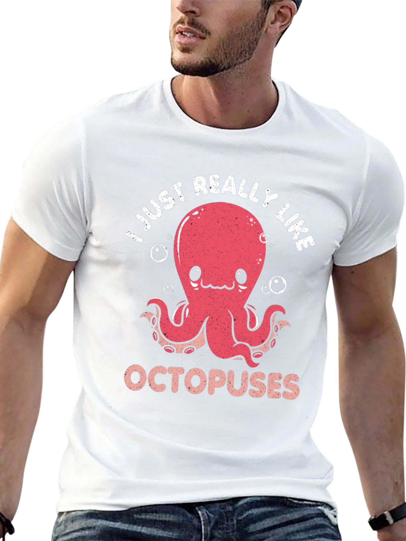 Cute Octopus Graphic T-Shirt