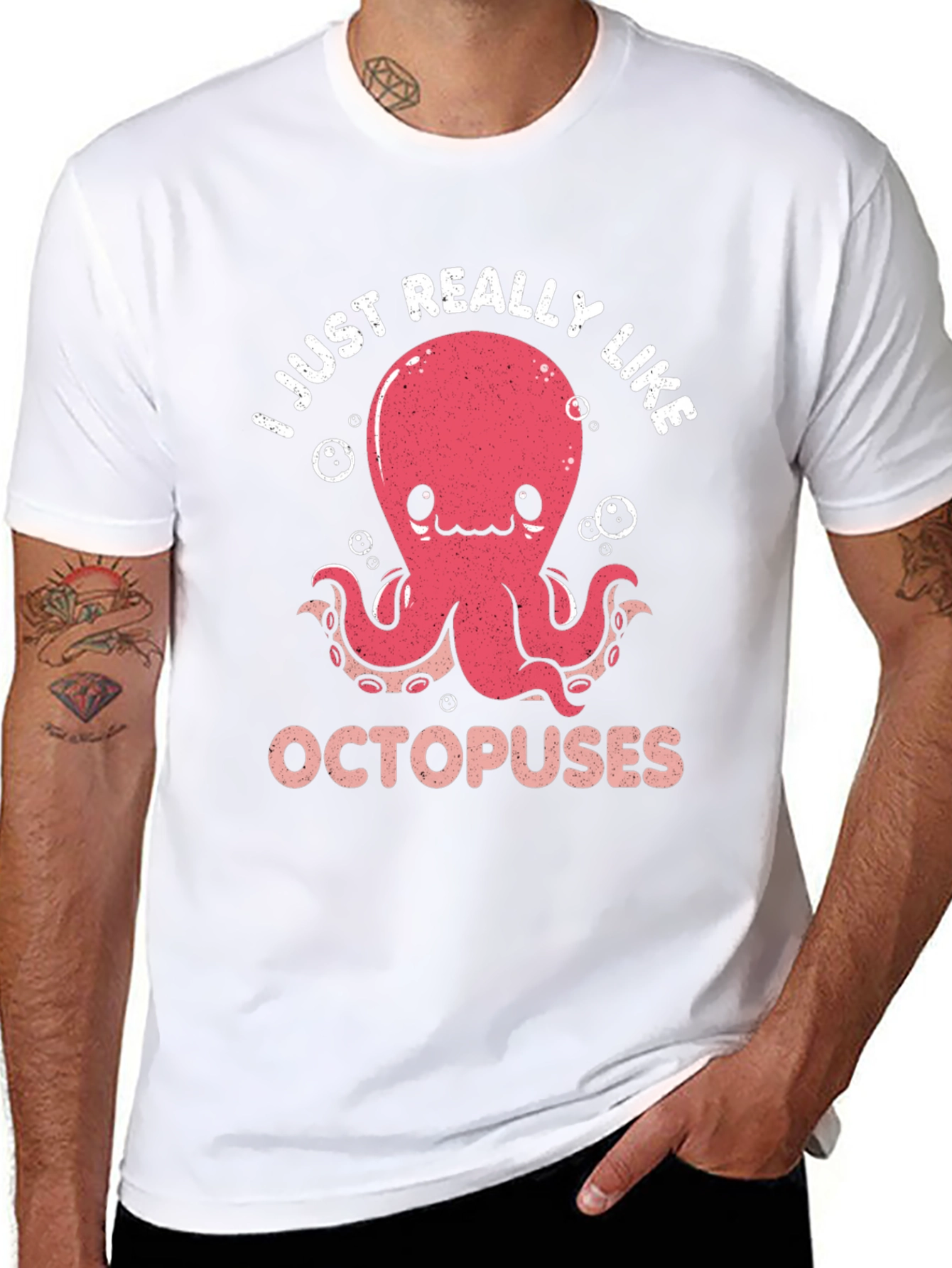 Cute Octopus Graphic T-Shirt