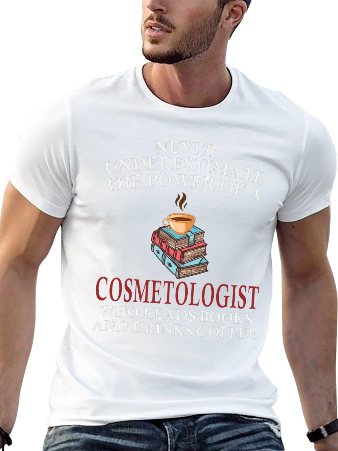 Cosmetologist Coffee & Books T-Shirt