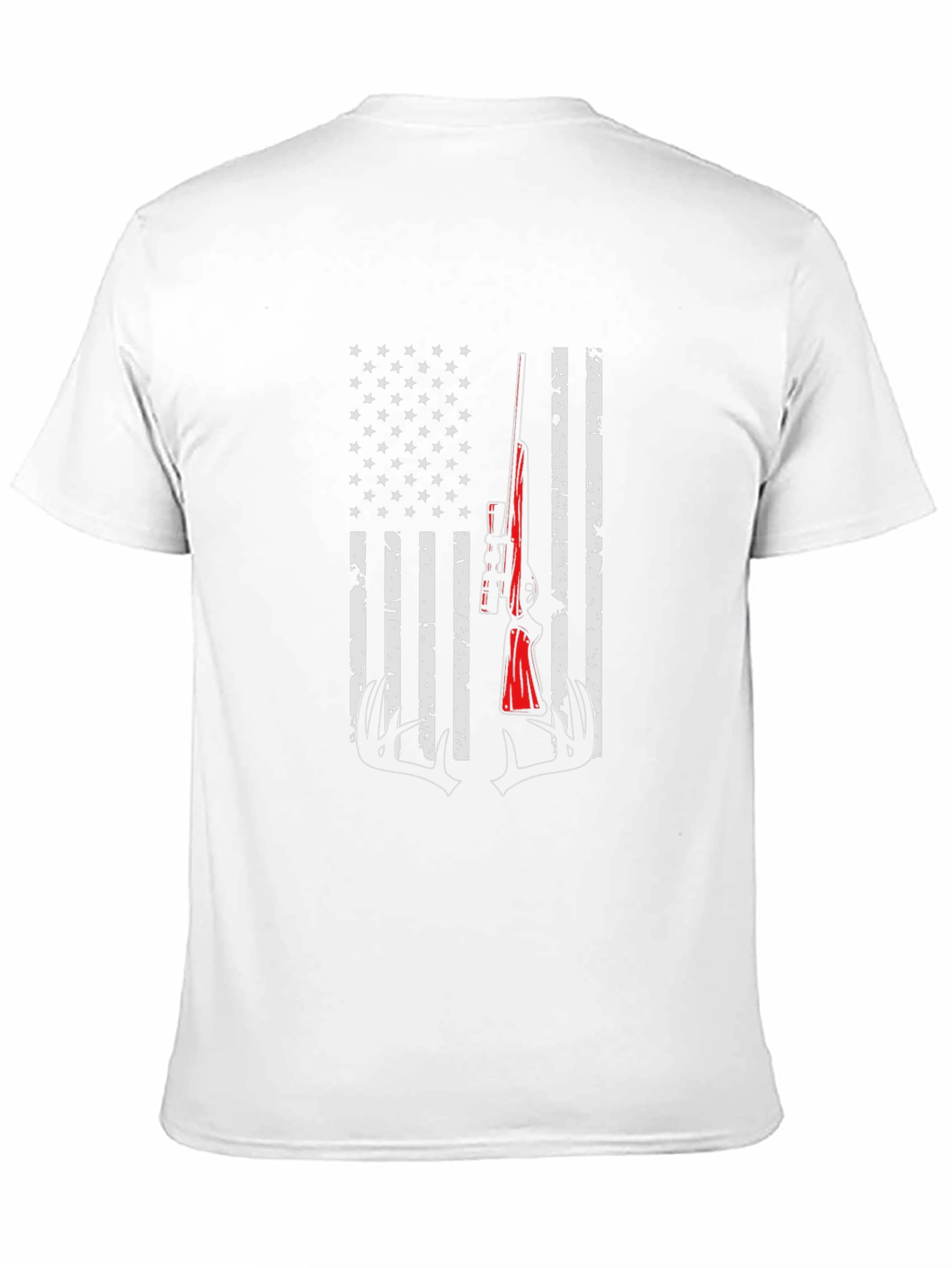 American Flag Hunting Rifle T-Shirt