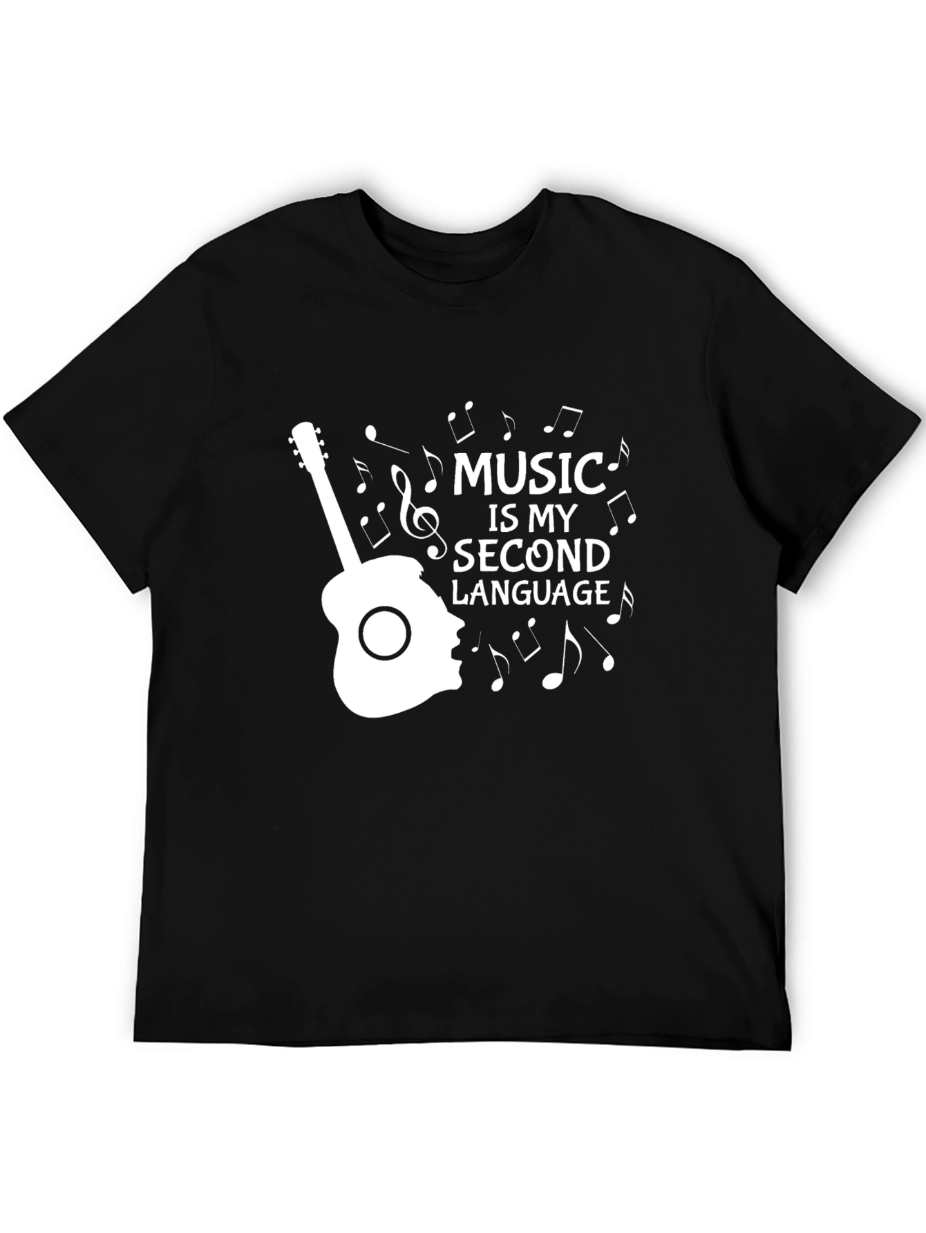 Music is My Second Language Graphic Tee