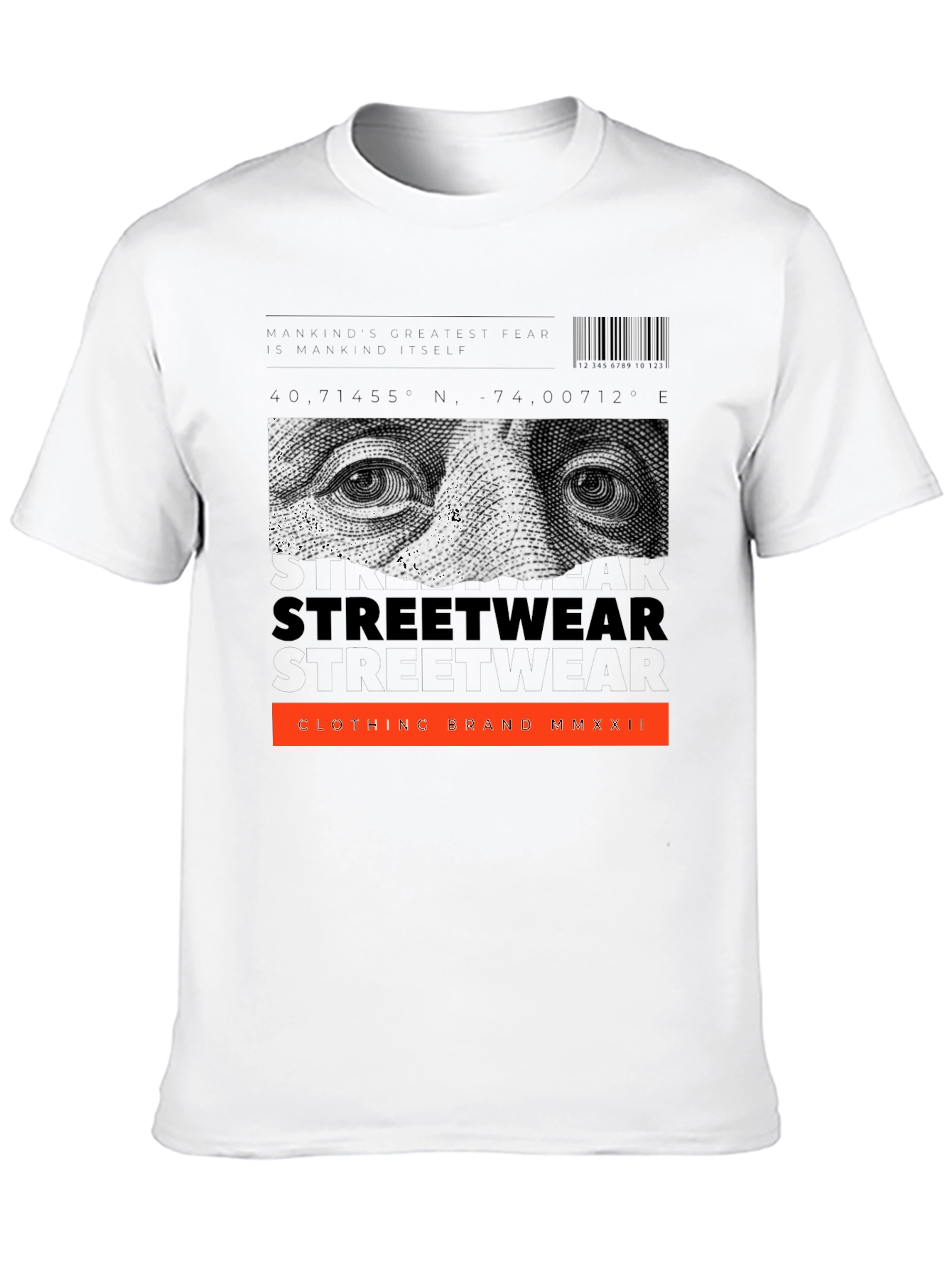 Streetwear Graphic Print Black T-Shirt