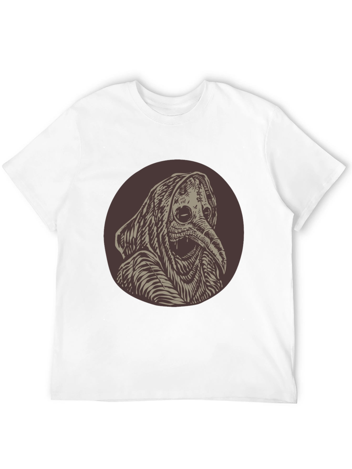 Plague Doctor Graphic Tee - Unique Creepy Design