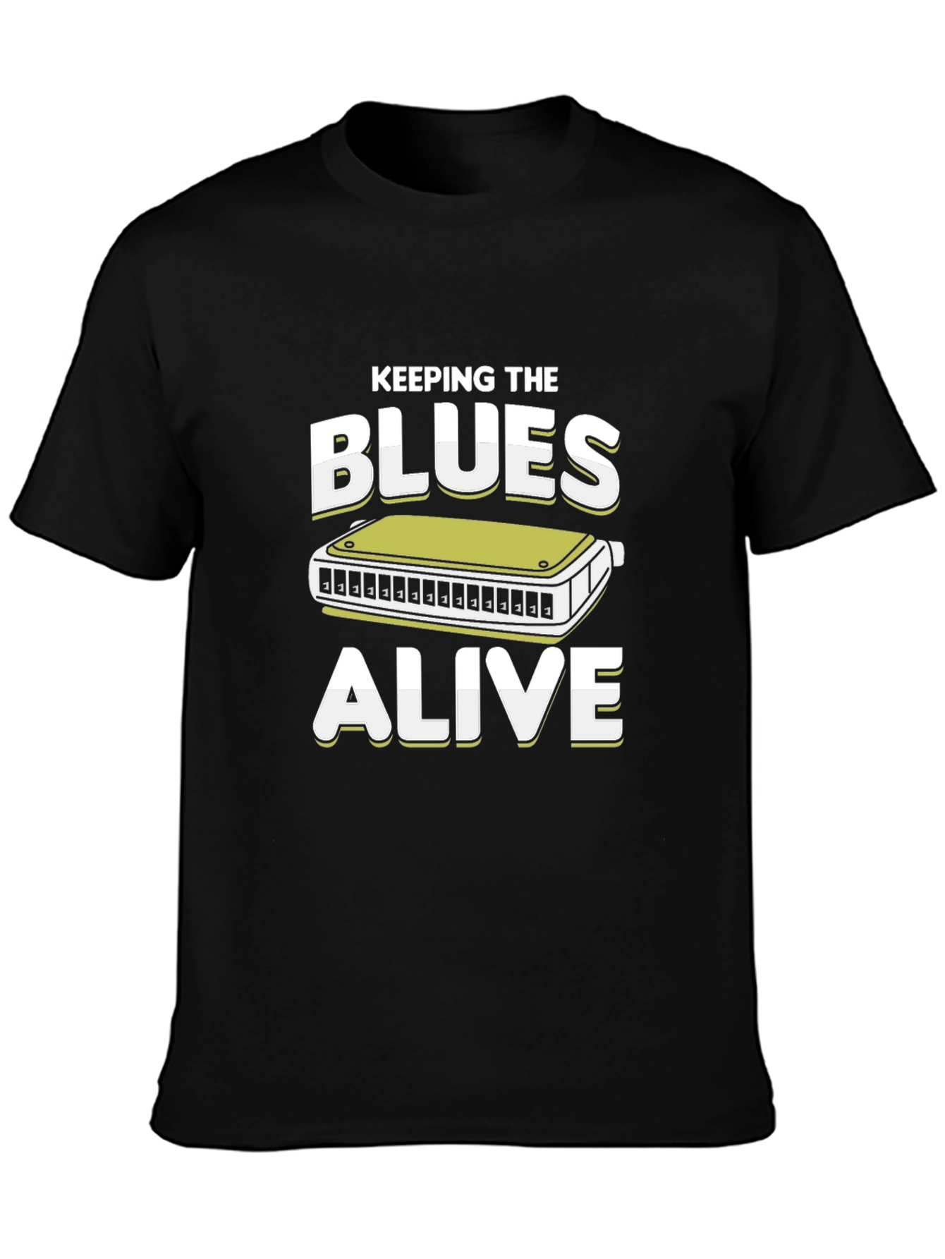 Keeping the Blues Alive T-Shirt Harmonica Tee