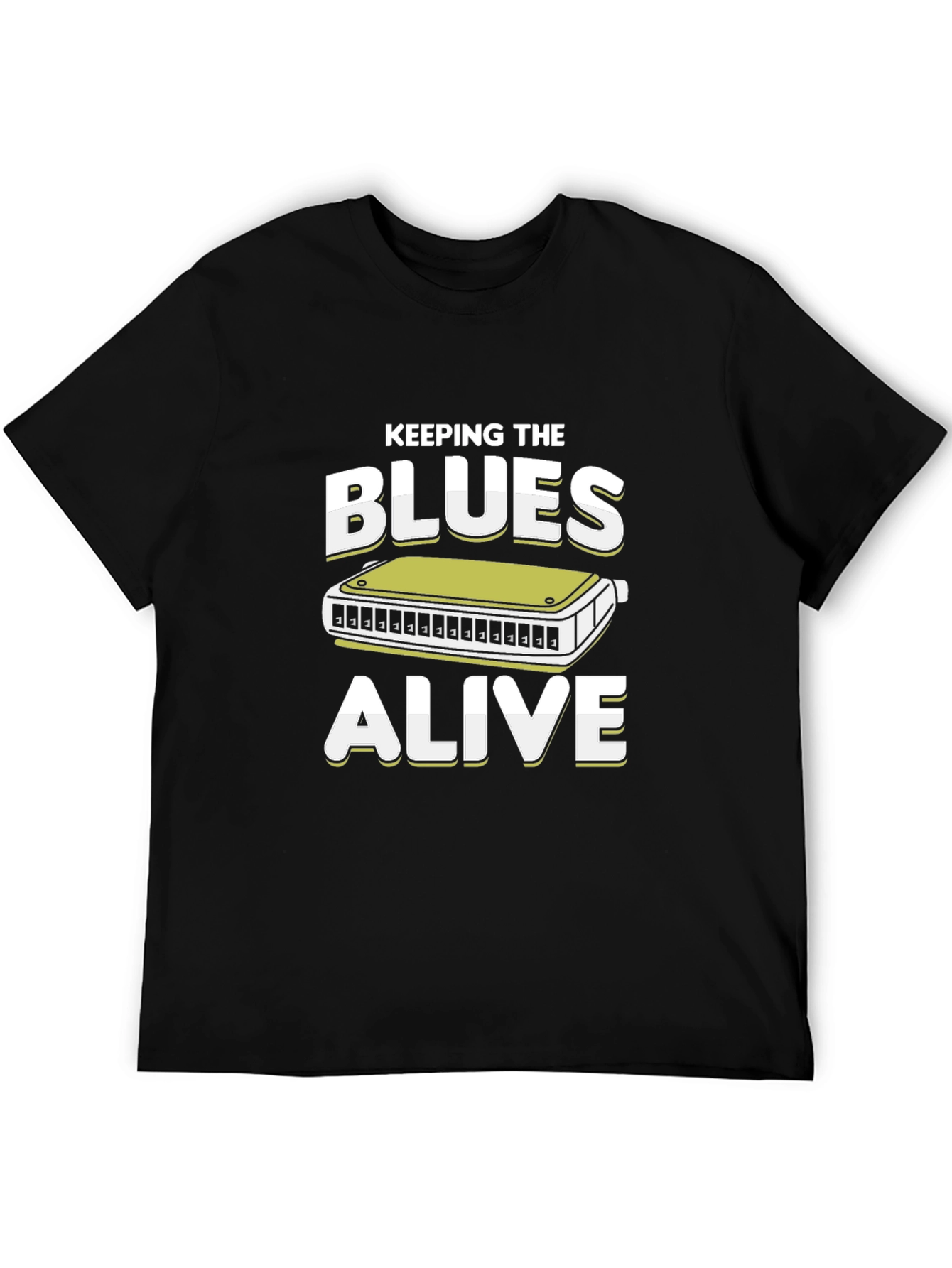 Keeping the Blues Alive T-Shirt Harmonica Tee