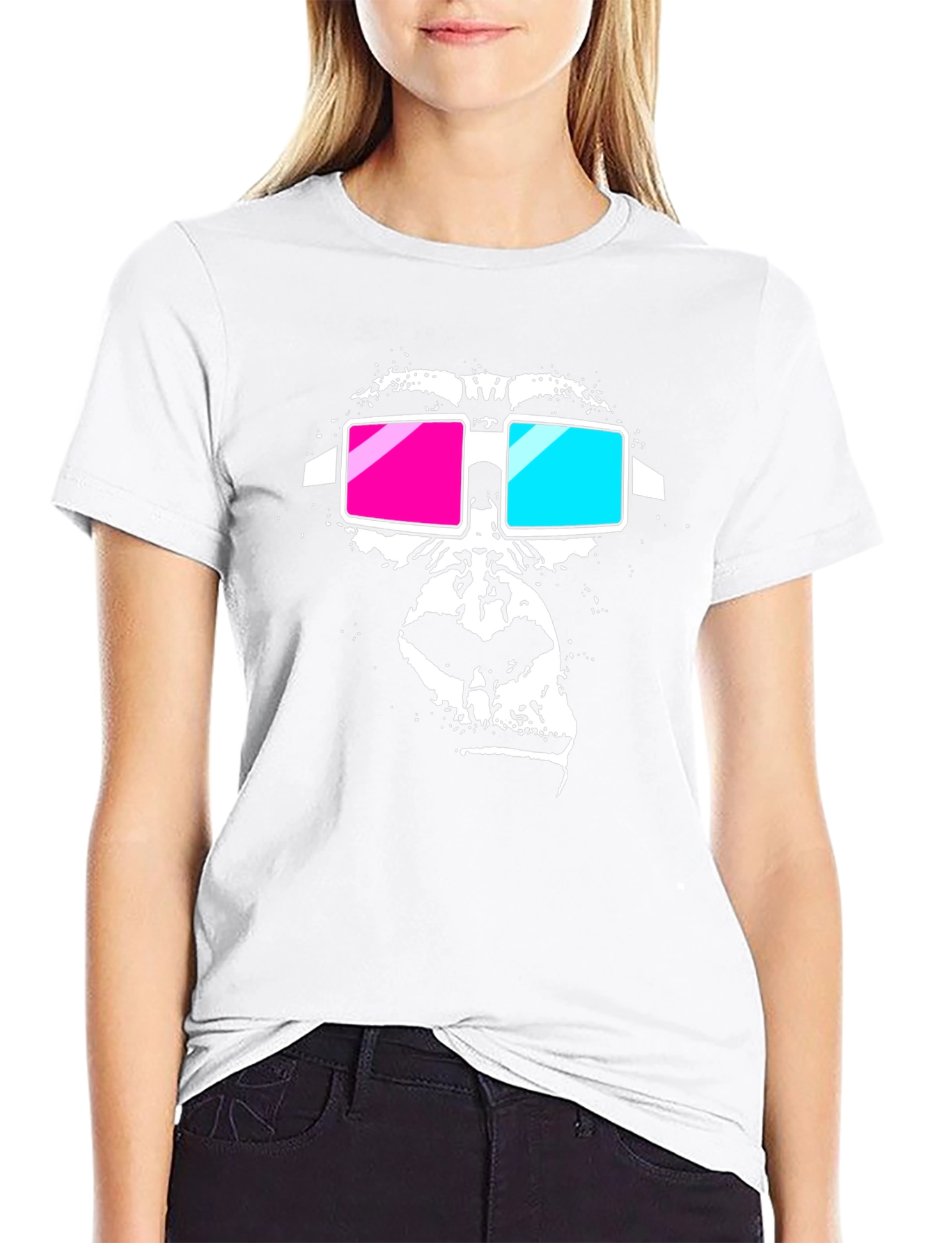 Gorilla 3D Glasses Graphic Tee - Black