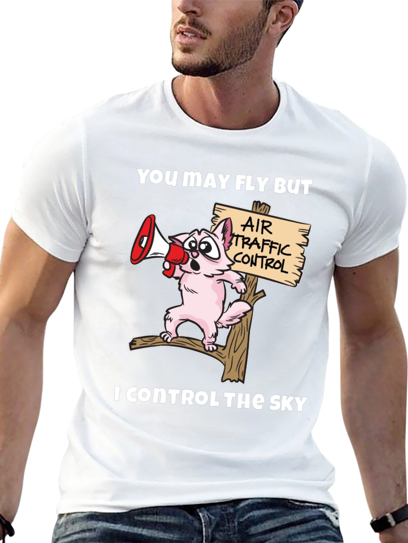 Air Traffic Controller Cat T-Shirt
