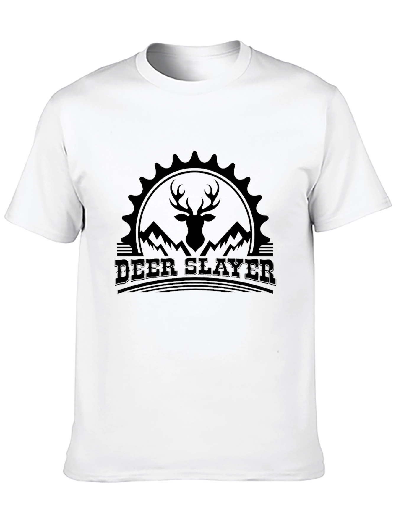 Deer Slayer Graphic Tee - Mountain Hunter T-Shirt