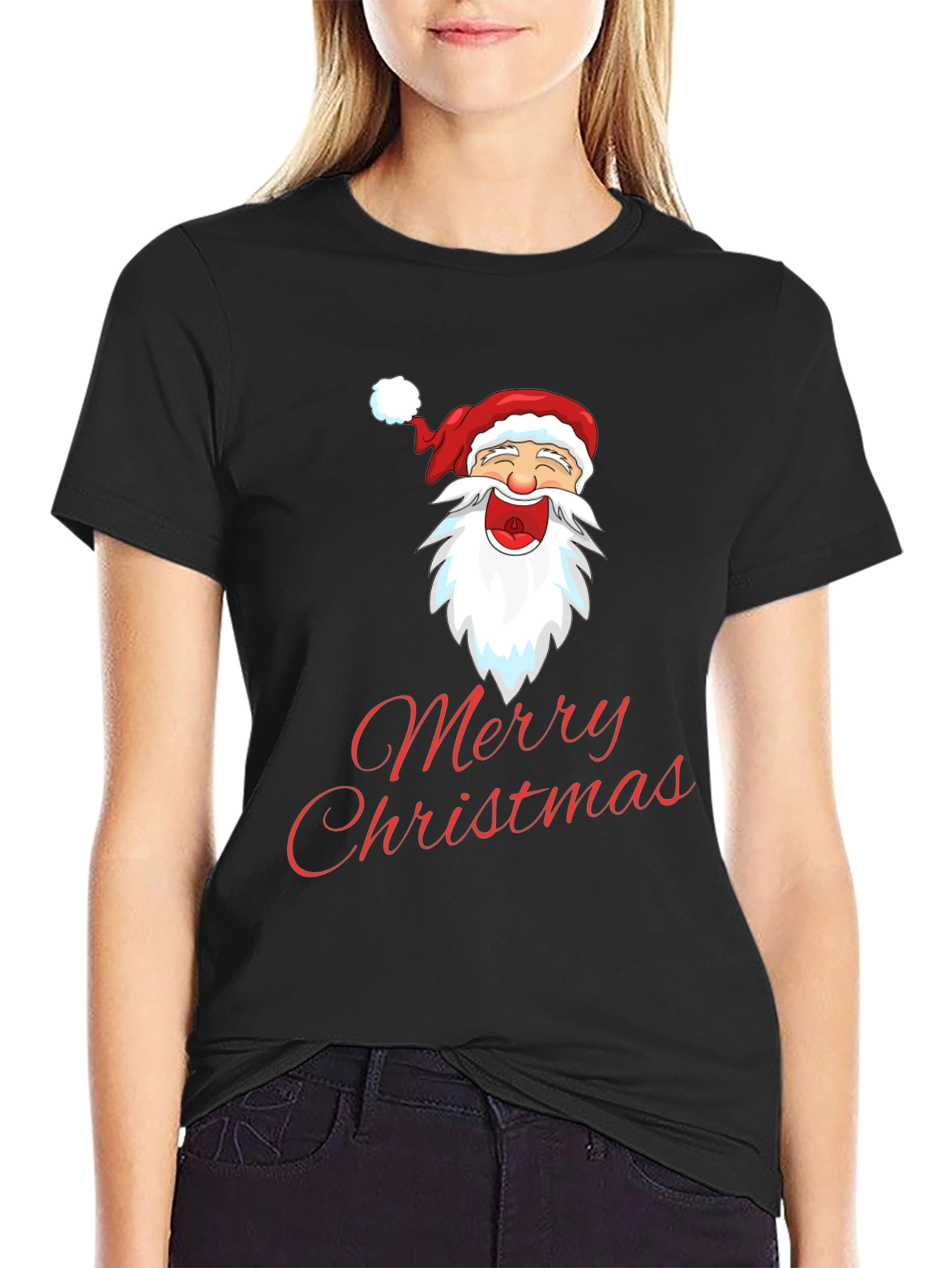 Merry Christmas Santa T-Shirt - Holiday Cheer