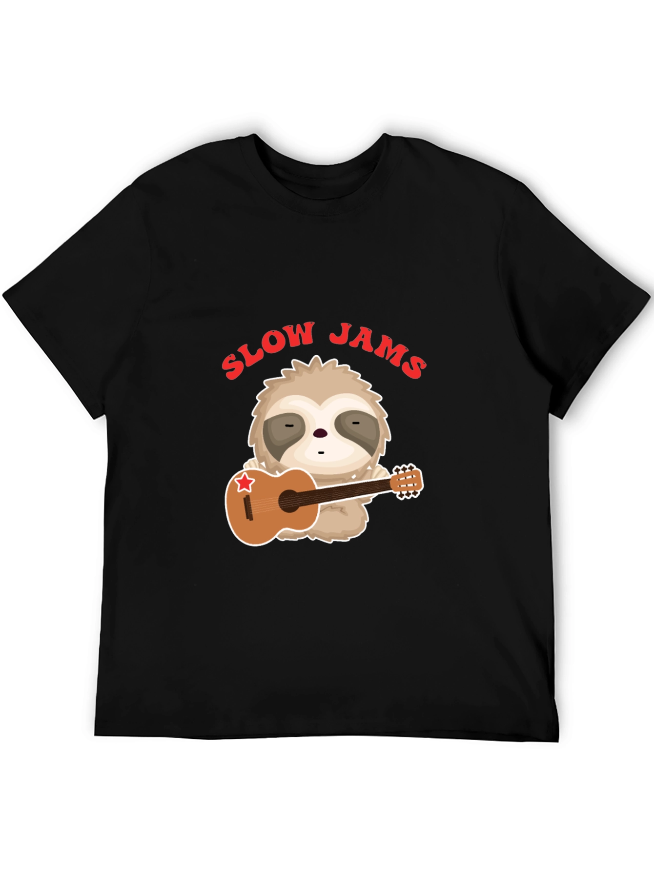 Slow Jams Sloth Graphic T-Shirt - Music Lover Tee