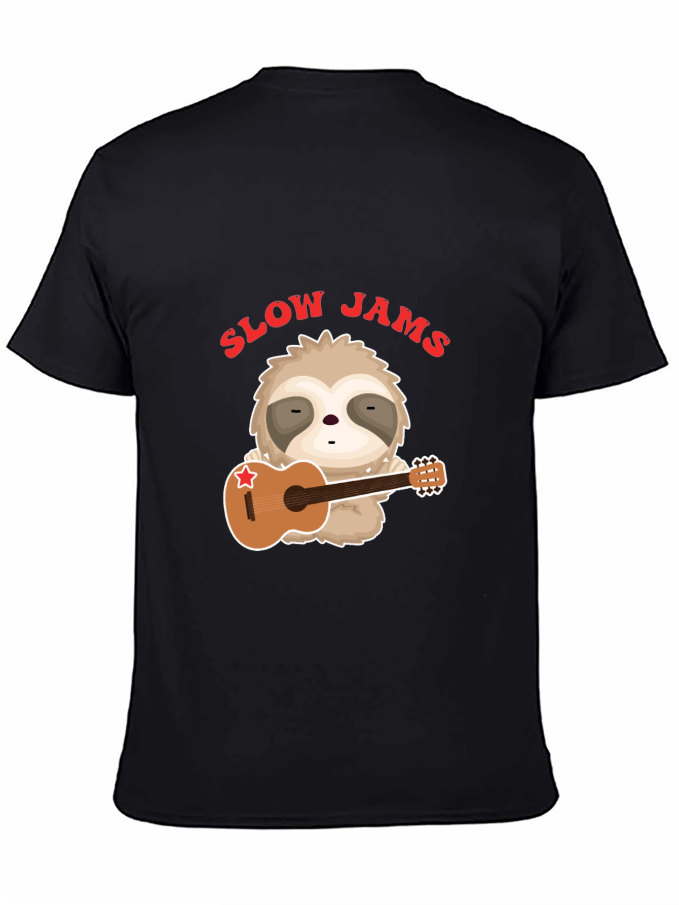 Slow Jams Sloth Graphic T-Shirt - Music Lover Tee